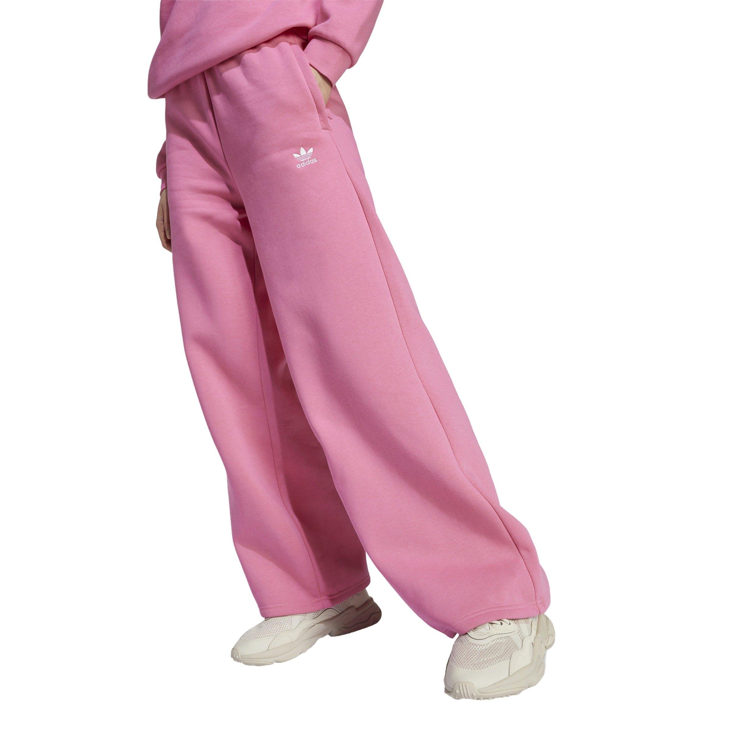 adidas Originals Essential Wide Leg Big Girls' Pink Pants