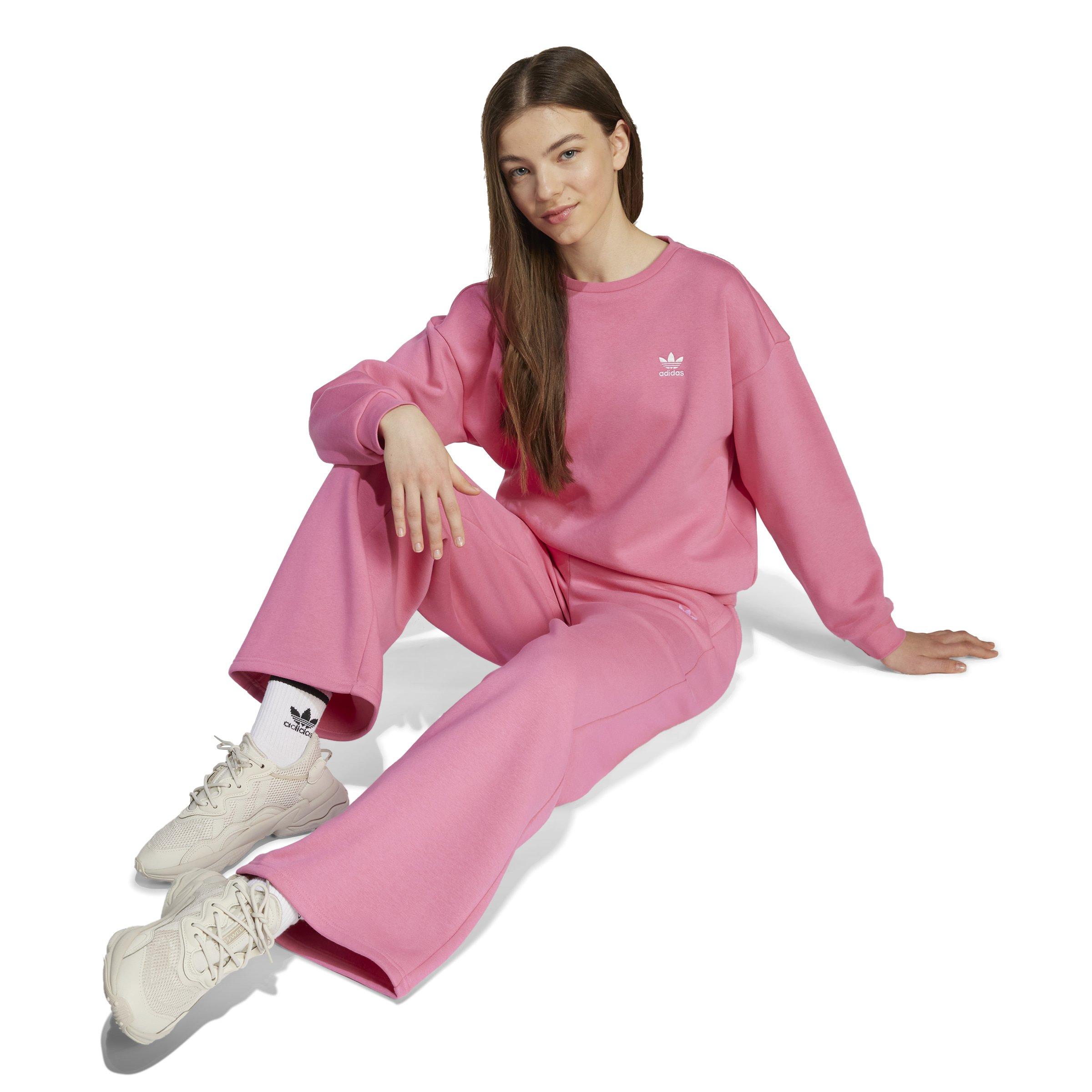 adidas Originals Essential Wide Leg Big Girls' Pink Pants