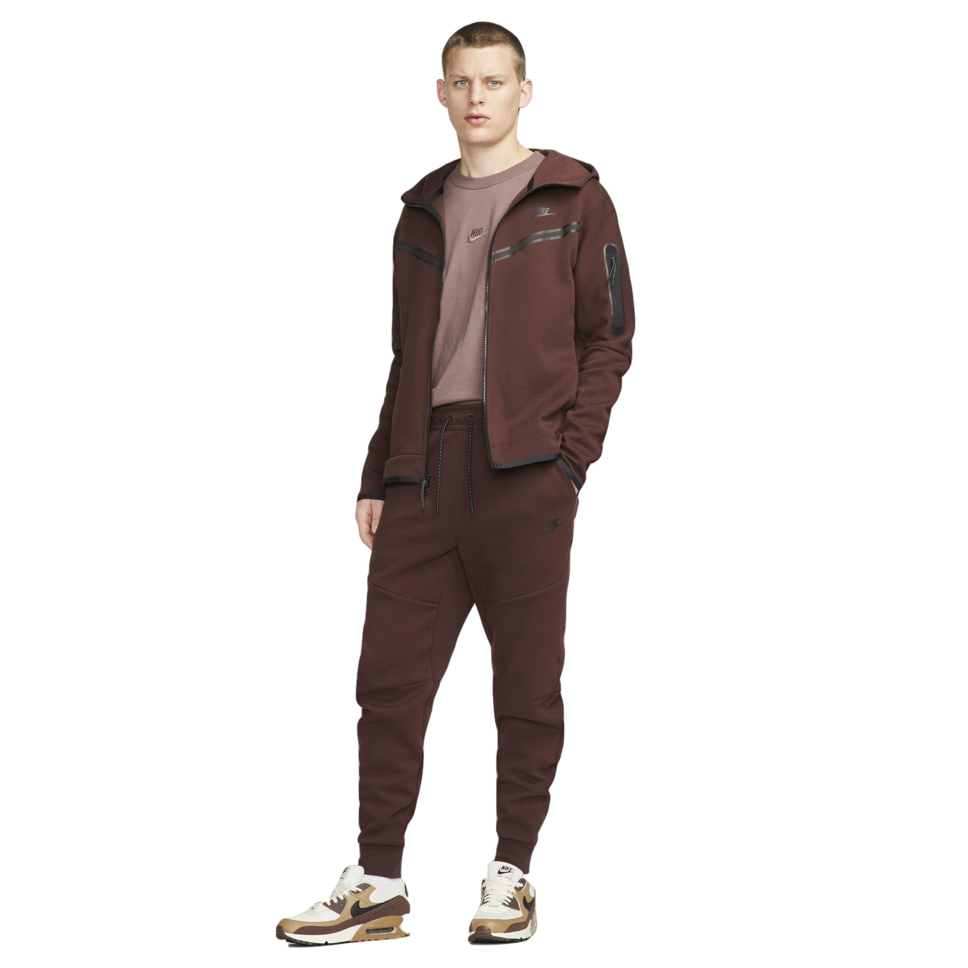 Nike tech fleece sales brown