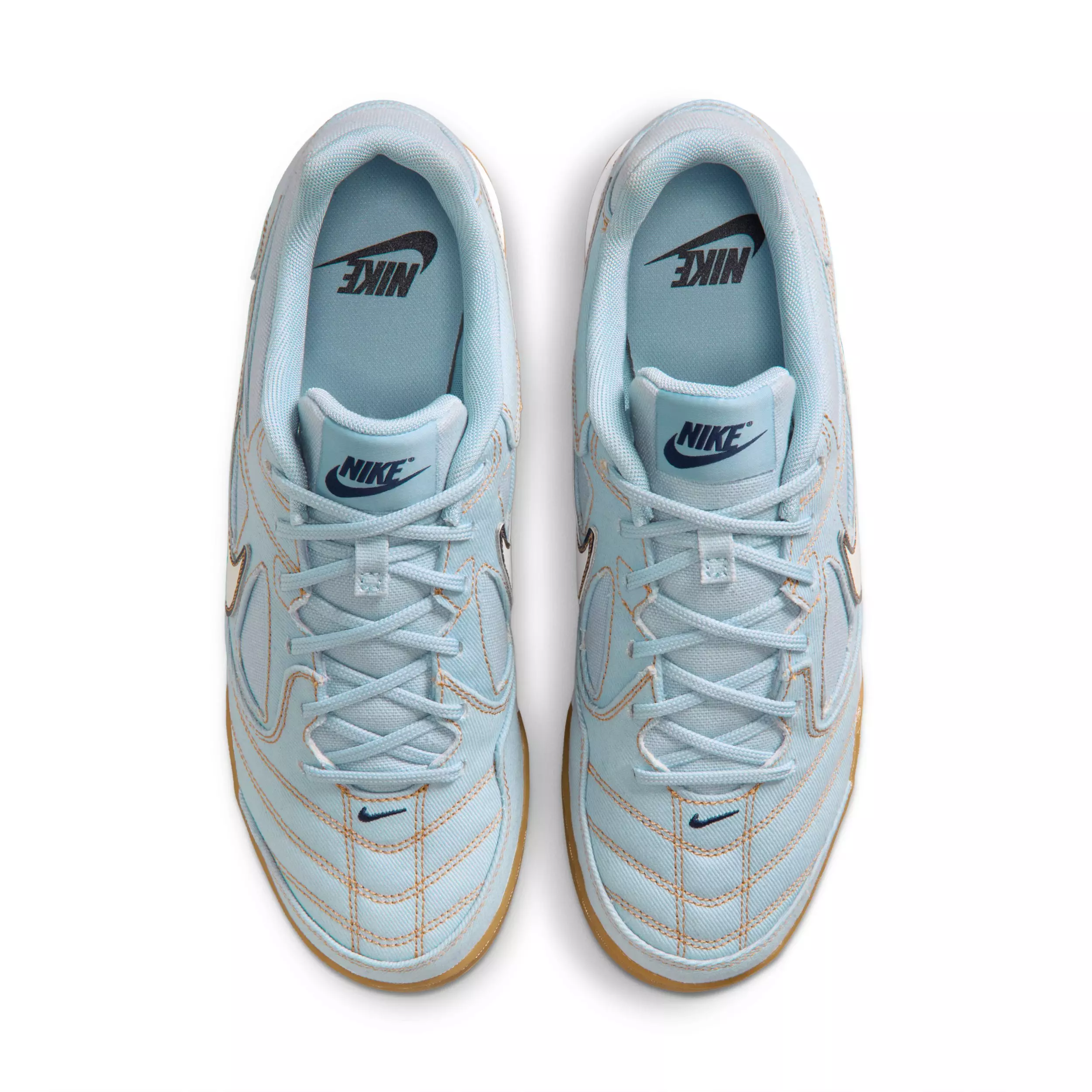 Nike Gato LV8 "Light Armory Blue/Light Armory Blue/Gum Light Brown/White" Men's Shoe - LT BLUE/LT BLUE/LT BROWN/WHITE