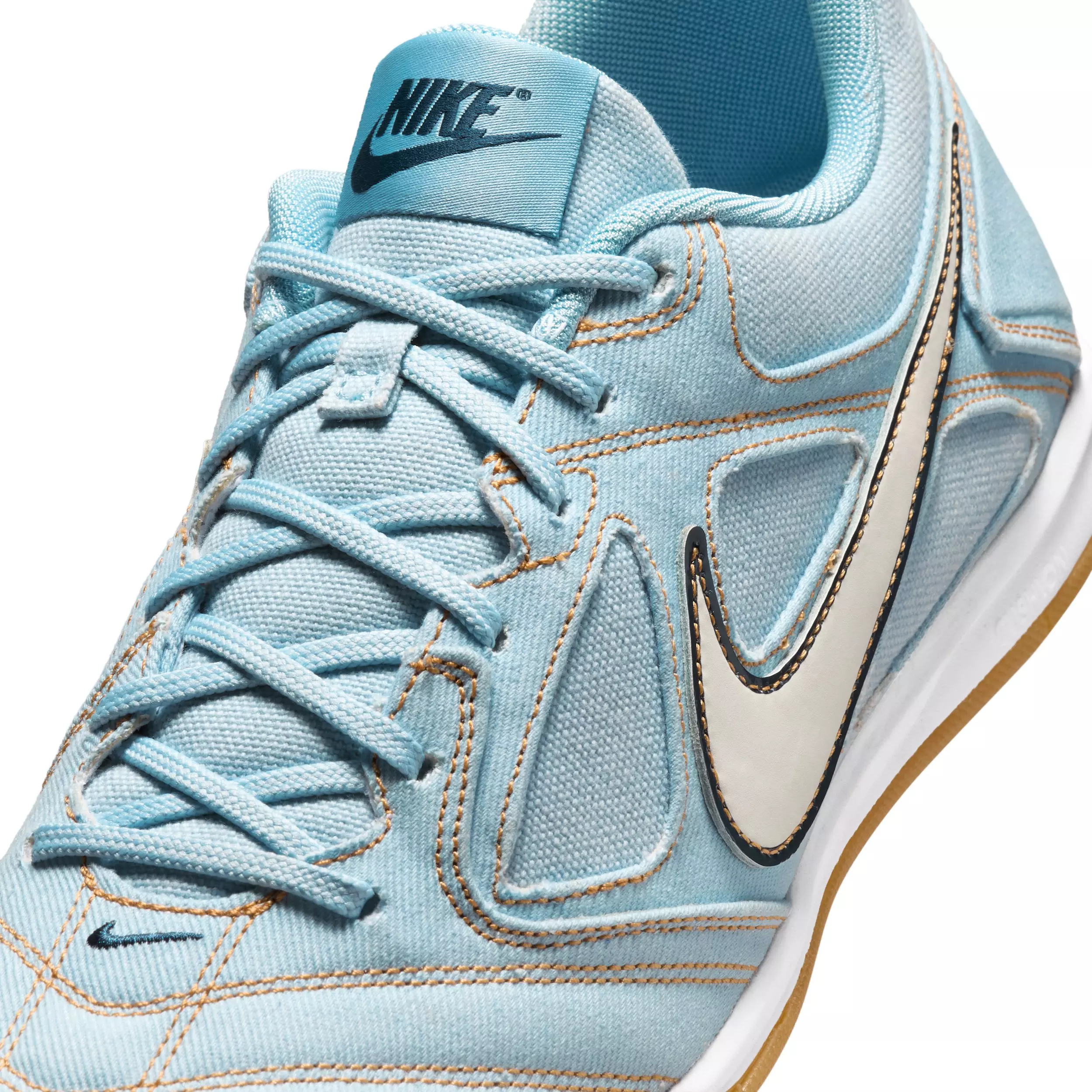 Nike Gato LV8 "Light Armory Blue/Light Armory Blue/Gum Light Brown/White" Men's Shoe - LT BLUE/LT BLUE/LT BROWN/WHITE