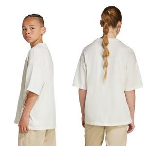 adidas Originals Big Kids' Street Crew -T-Shirt -Off White