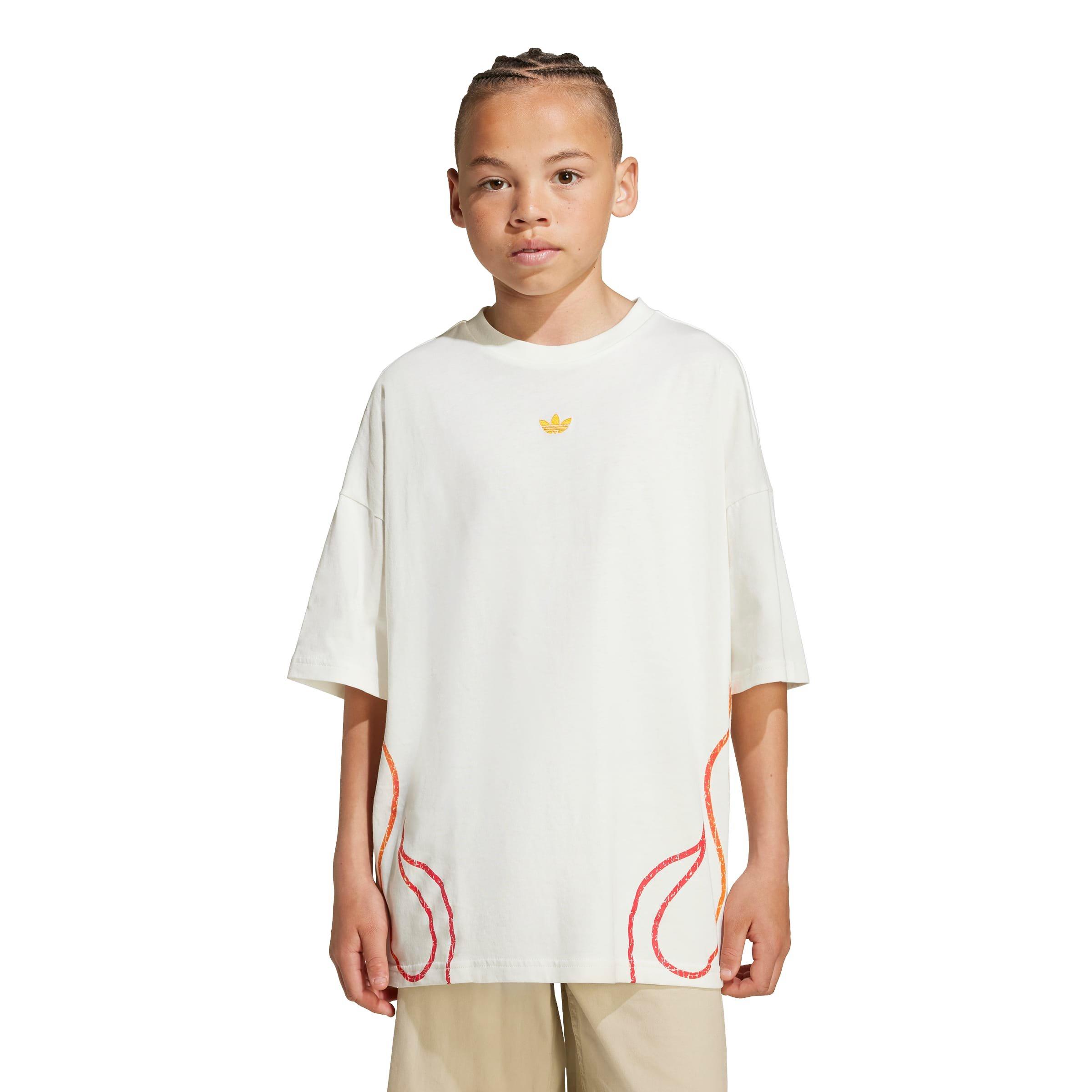 adidas Originals Street Crew Big Kids' Off White T-Shirt