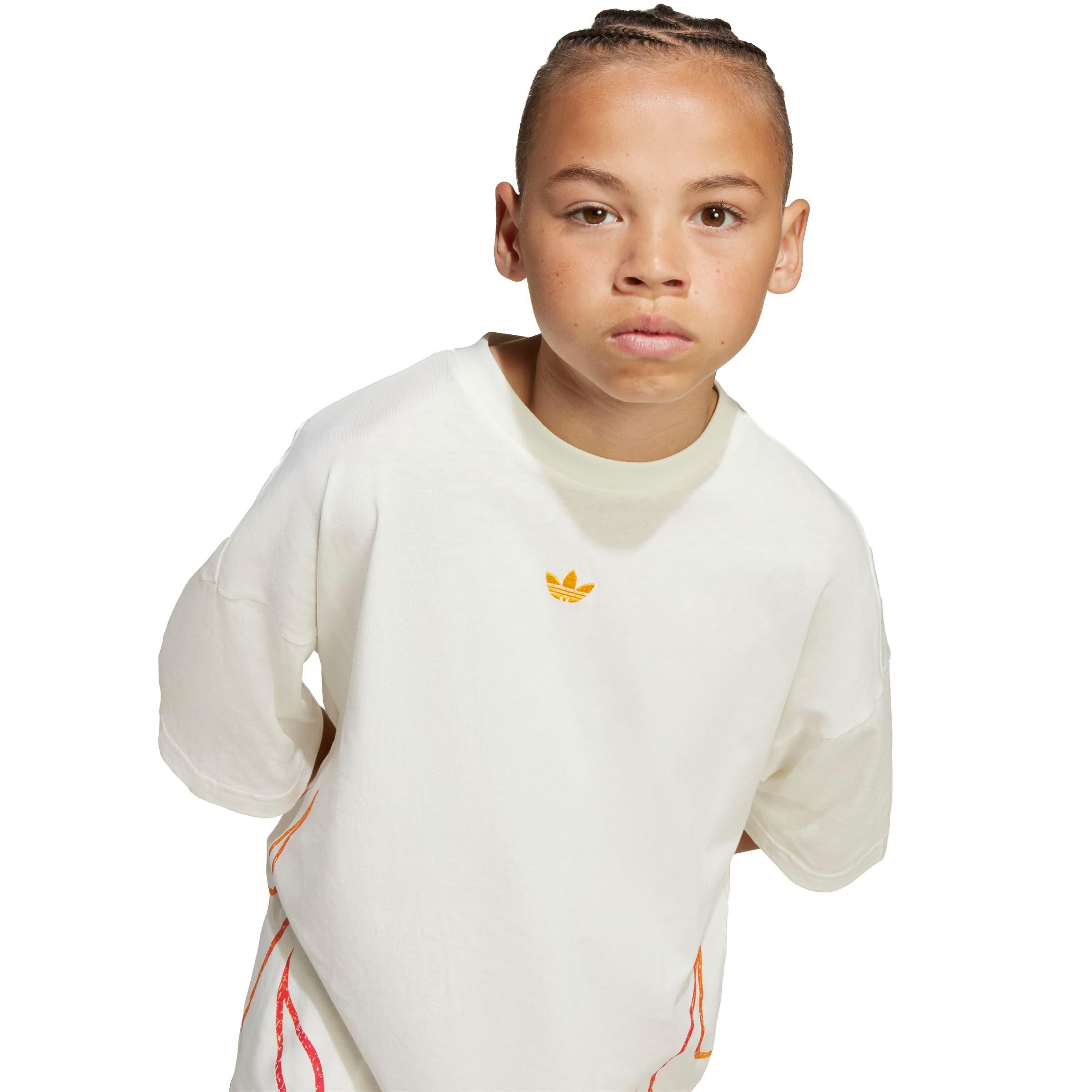 adidas Originals Street Crew Big Kids' Off White T-Shirt