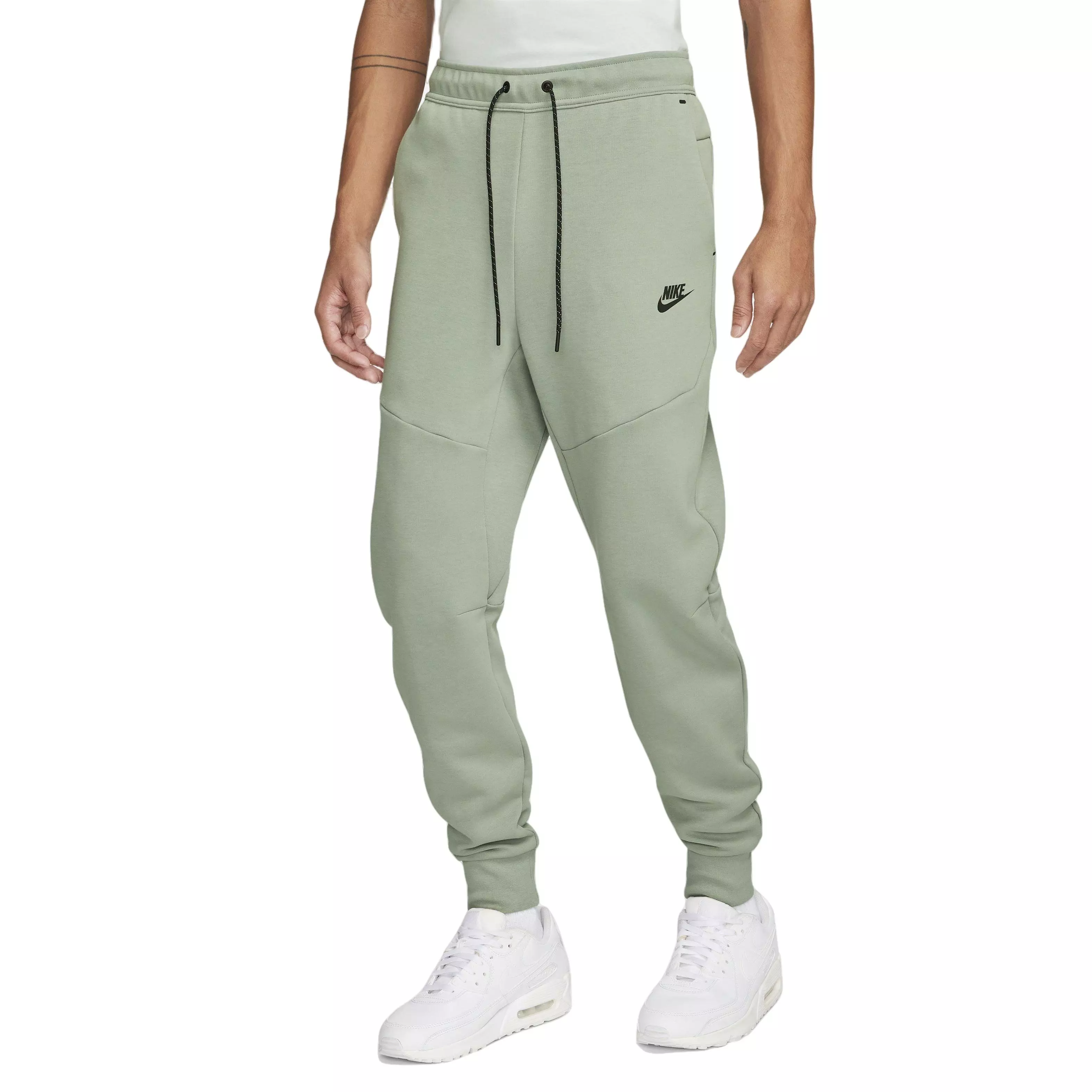 Nike Tech Fleece Loose Fit joggers With toggle in Green for Men