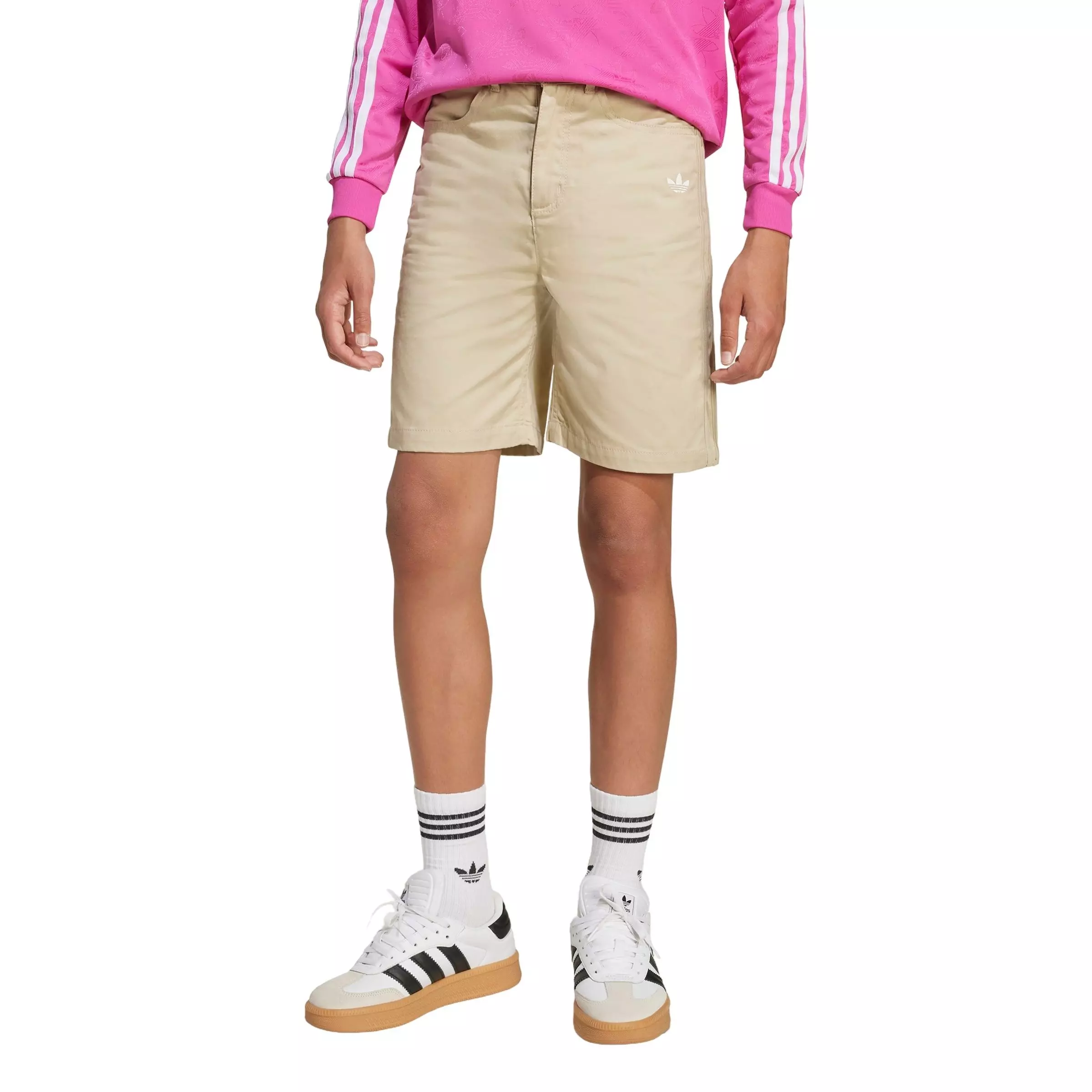 adidas Originals Big Boys' Twill Shorts -Khaki - KHAKI