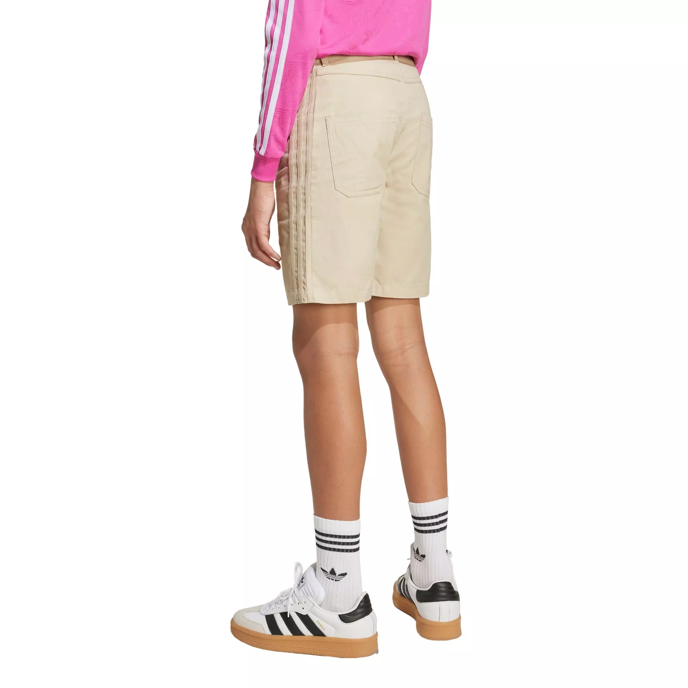 adidas Originals Big Boys' Twill Shorts -Khaki - KHAKI