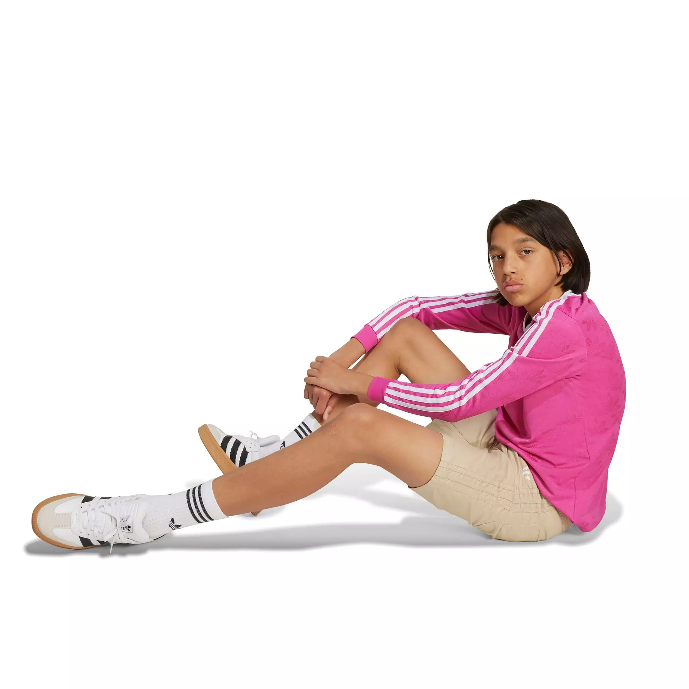 adidas Originals Big Boys' Twill Shorts -Khaki - KHAKI