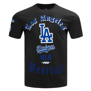 Pro Standard Men's MLB Los Angeles Dodgers Old English Tee -Black