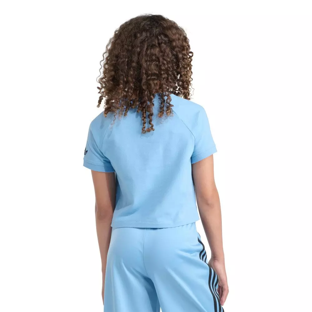 adidas Originals Big Kids' Short Sleeve Royal Raglan Tee -Ash Blue - LT BLUE