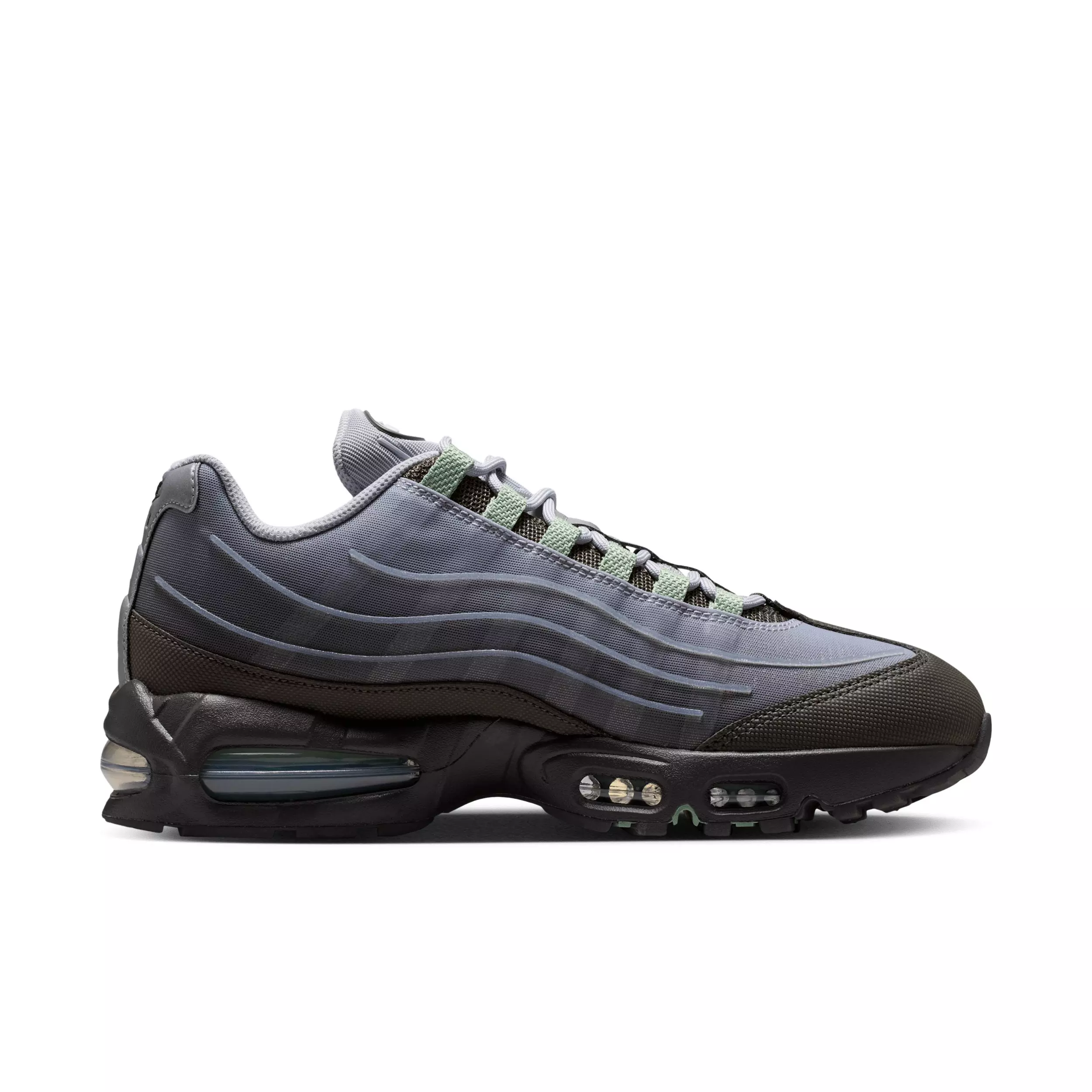 Nike Air Max 95 Big Bubble Tech "Medium Ash/Wolf Grey/Metallic Silver/Steam" Men's Shoe - MD ASH/GREY/SILVER/STEAM