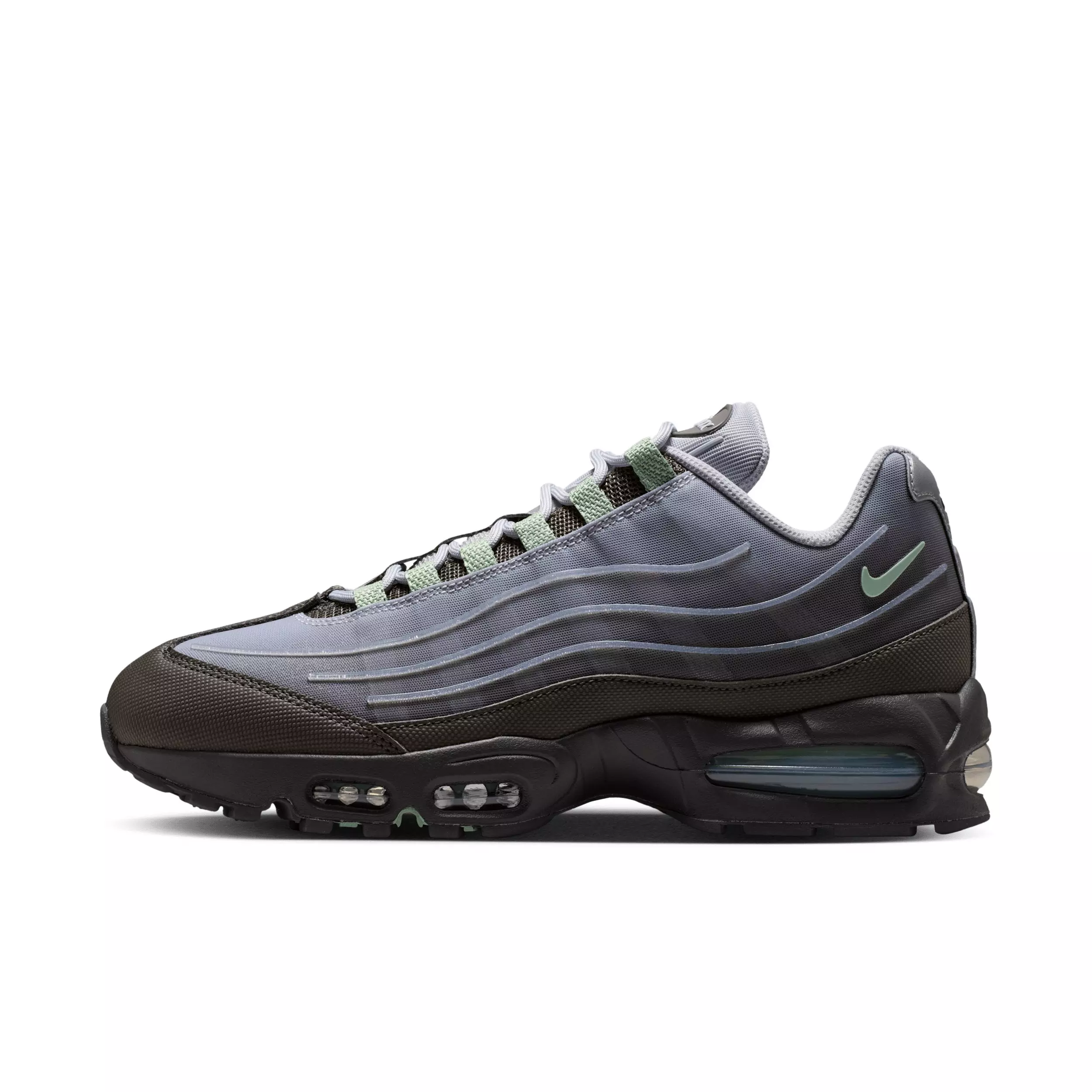 Nike Air Max 95 Big Bubble Tech "Medium Ash/Wolf Grey/Metallic Silver/Steam" Men's Shoe - MD ASH/GREY/SILVER/STEAM