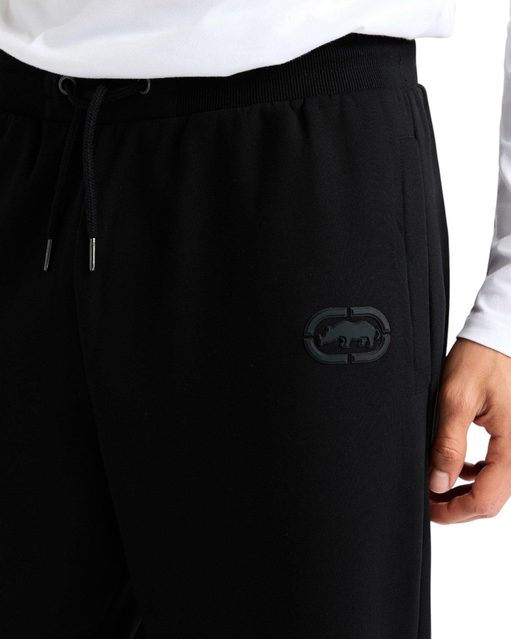 ecko unltd. Men's Classic Wide Leg Sweatpants - Black - BLACK