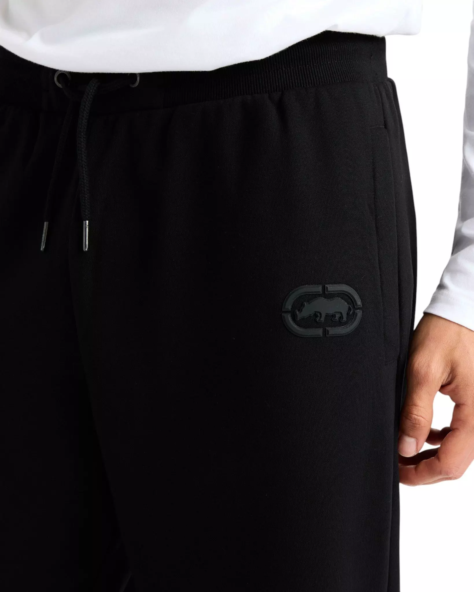 ecko unltd. Men's Classic Wide Leg Sweatpants - Black - BLACK