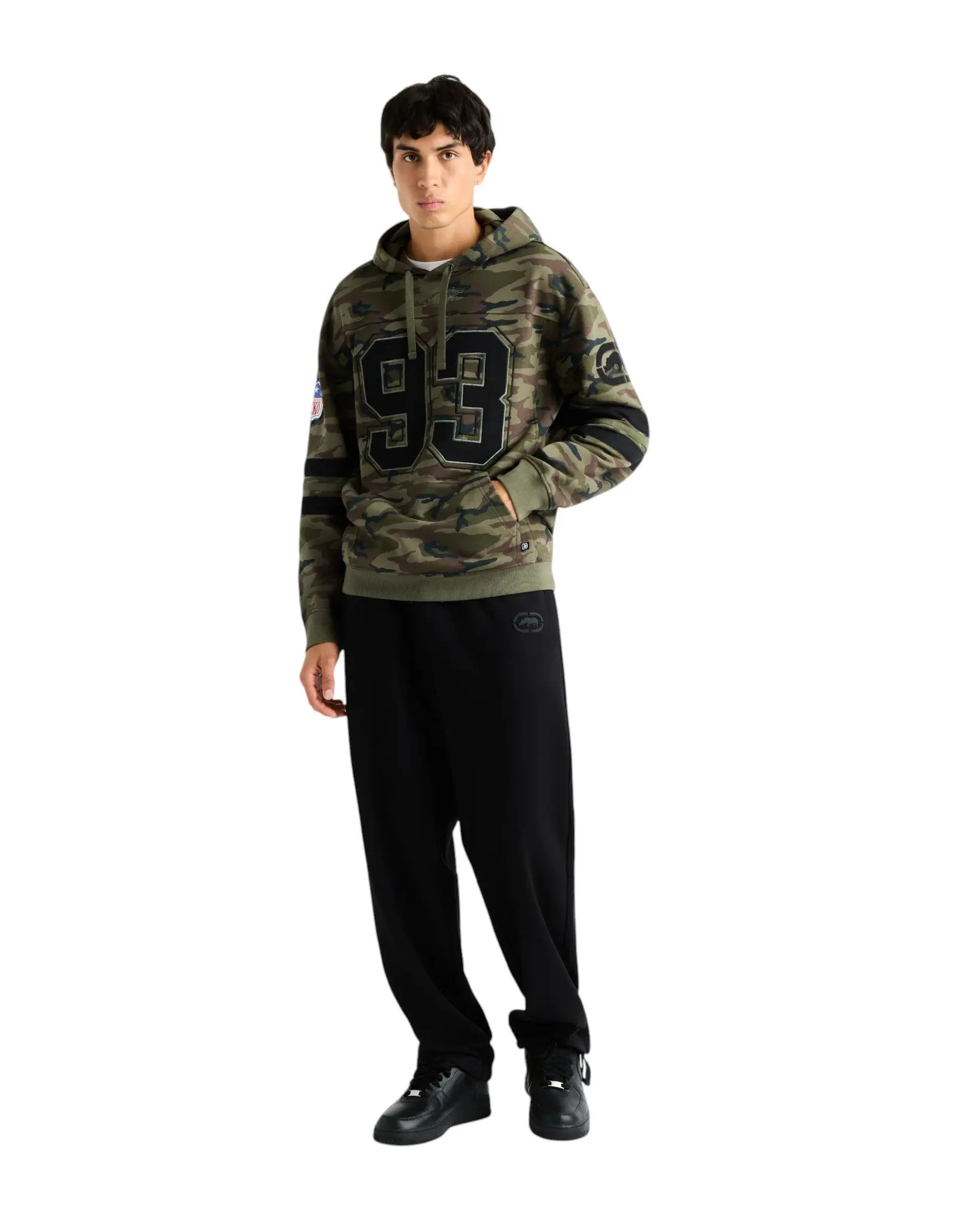 ecko unltd. Men's Classic Wide Leg Sweatpants - Black - BLACK
