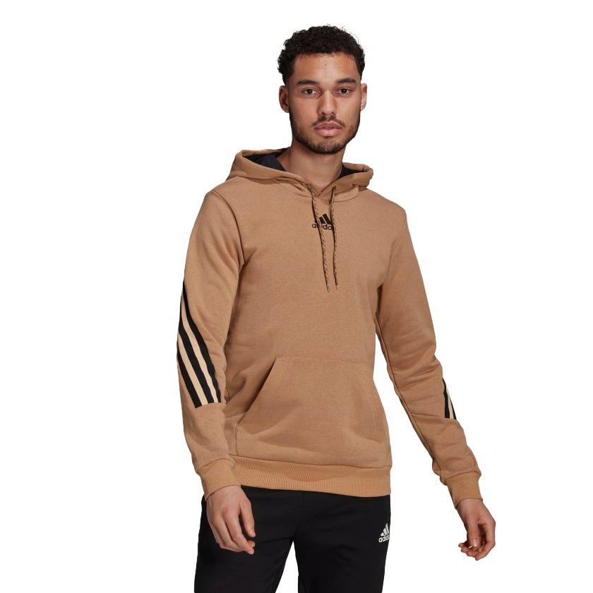 tan adidas hoodie