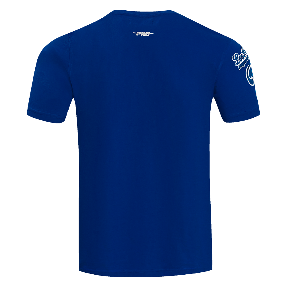 Pro Standard Men's MLB Los Angeles Dodgers Old English Tee - Blue - BLUE Thumbnail View 2