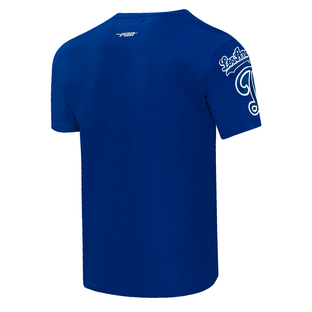 Pro Standard Men's MLB Los Angeles Dodgers Old English Tee - Blue - BLUE Thumbnail View 4