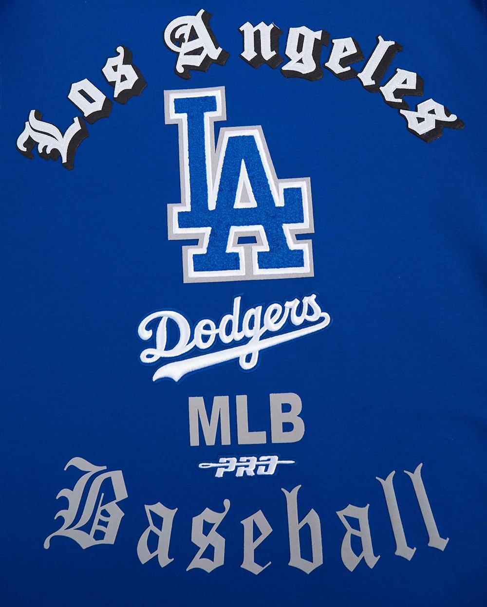 Pro Standard Men's MLB Los Angeles Dodgers Old English Tee - Blue - BLUE Thumbnail View 5