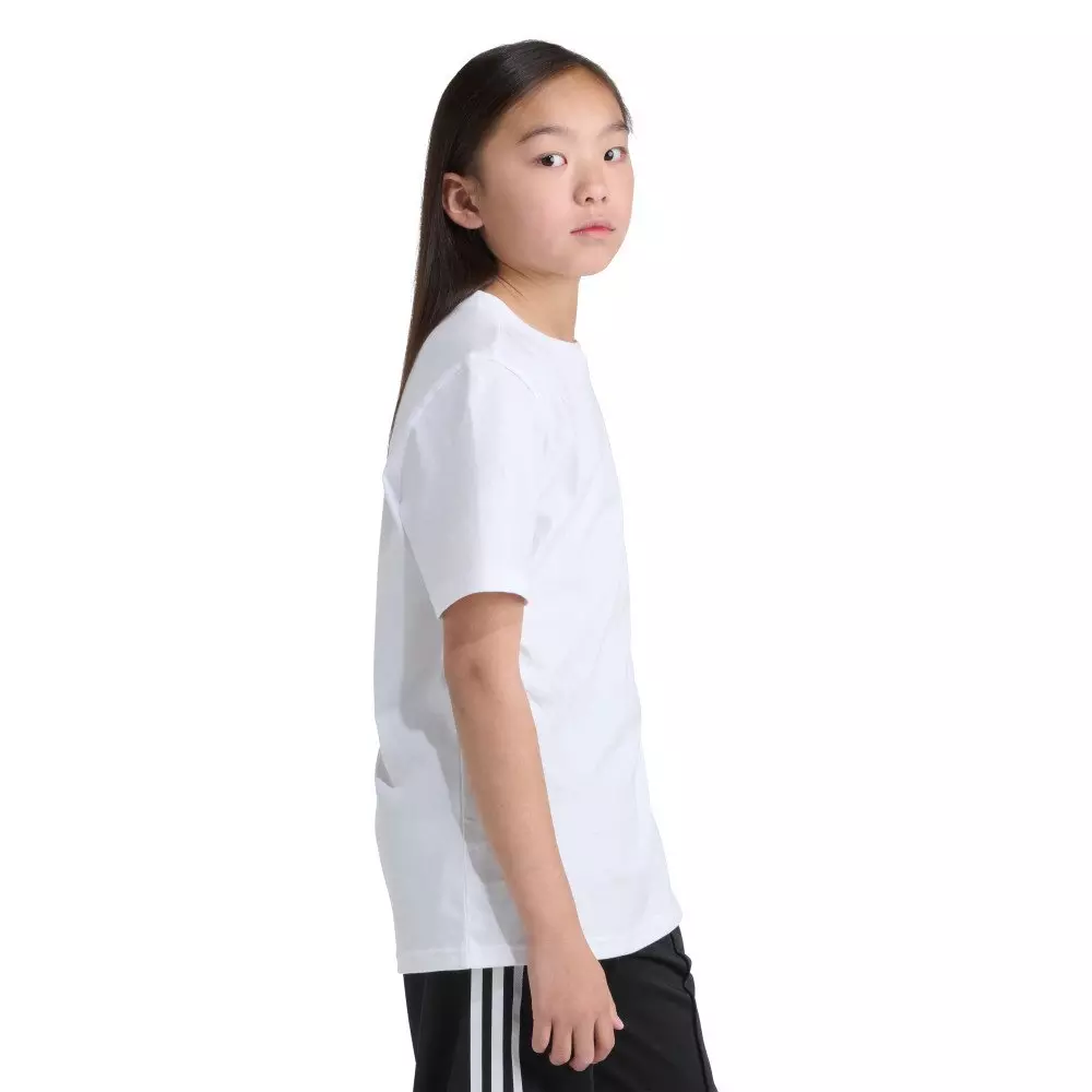 adidas Original Big Kids' Short Sleeve Samba Shoe Tee -White - WHITE