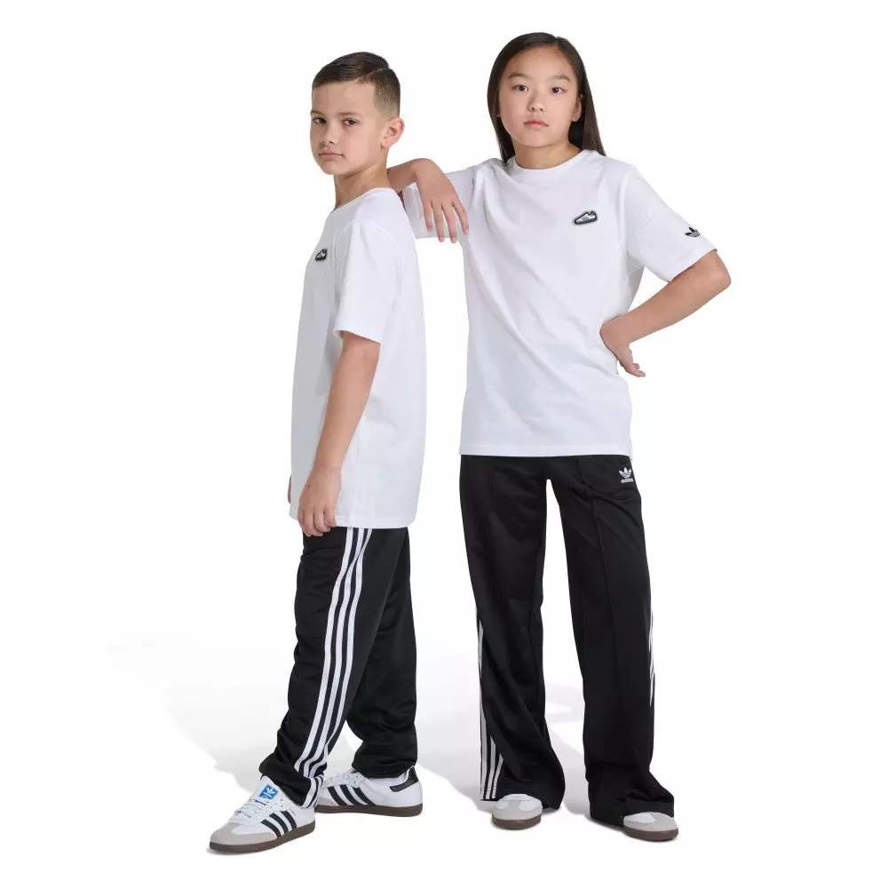 adidas Original Big Kids' Short Sleeve Samba Shoe Tee -White - WHITE
