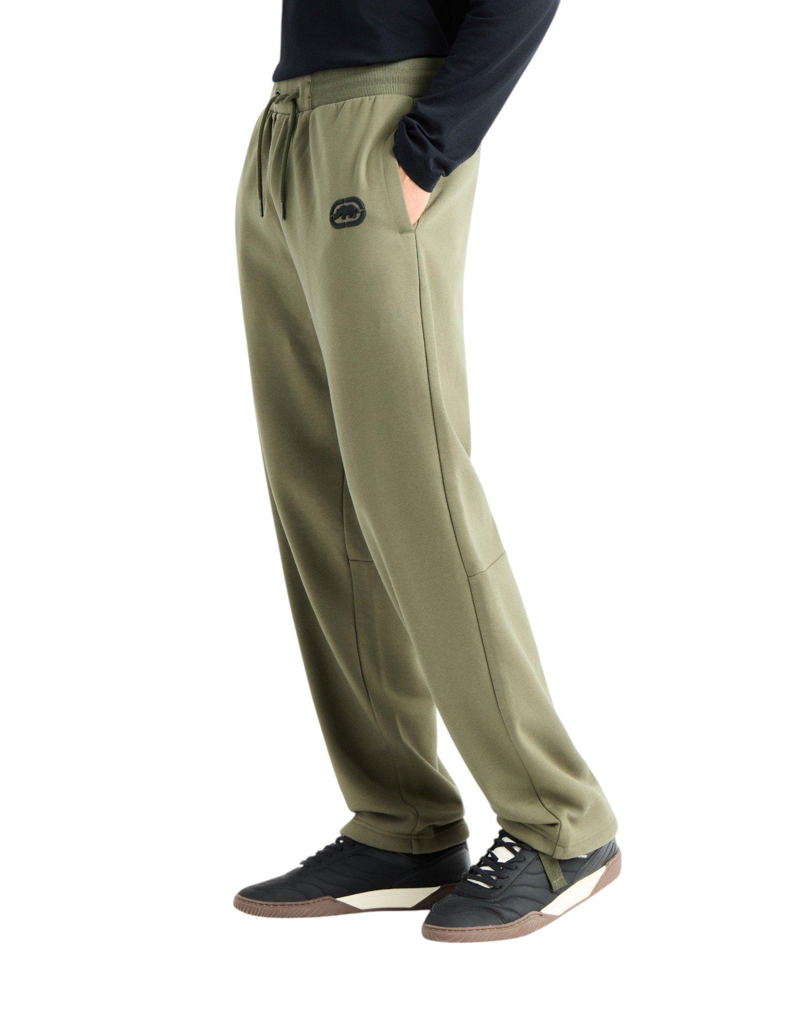 ecko unltd. Men's Classic Wide Leg Sweatpants - Olive - OLIVE