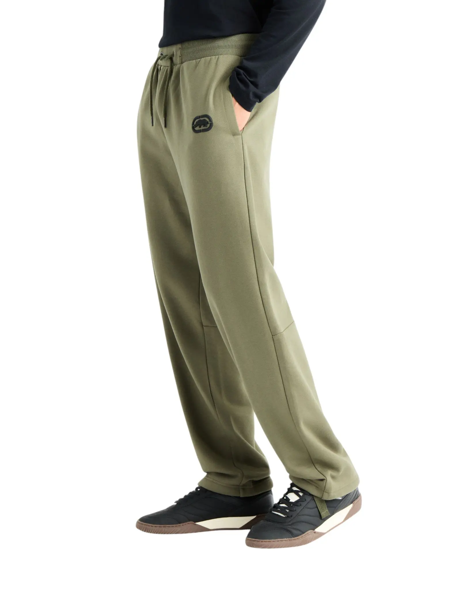 ecko unltd. Men's Classic Wide Leg Sweatpants - Olive - OLIVE