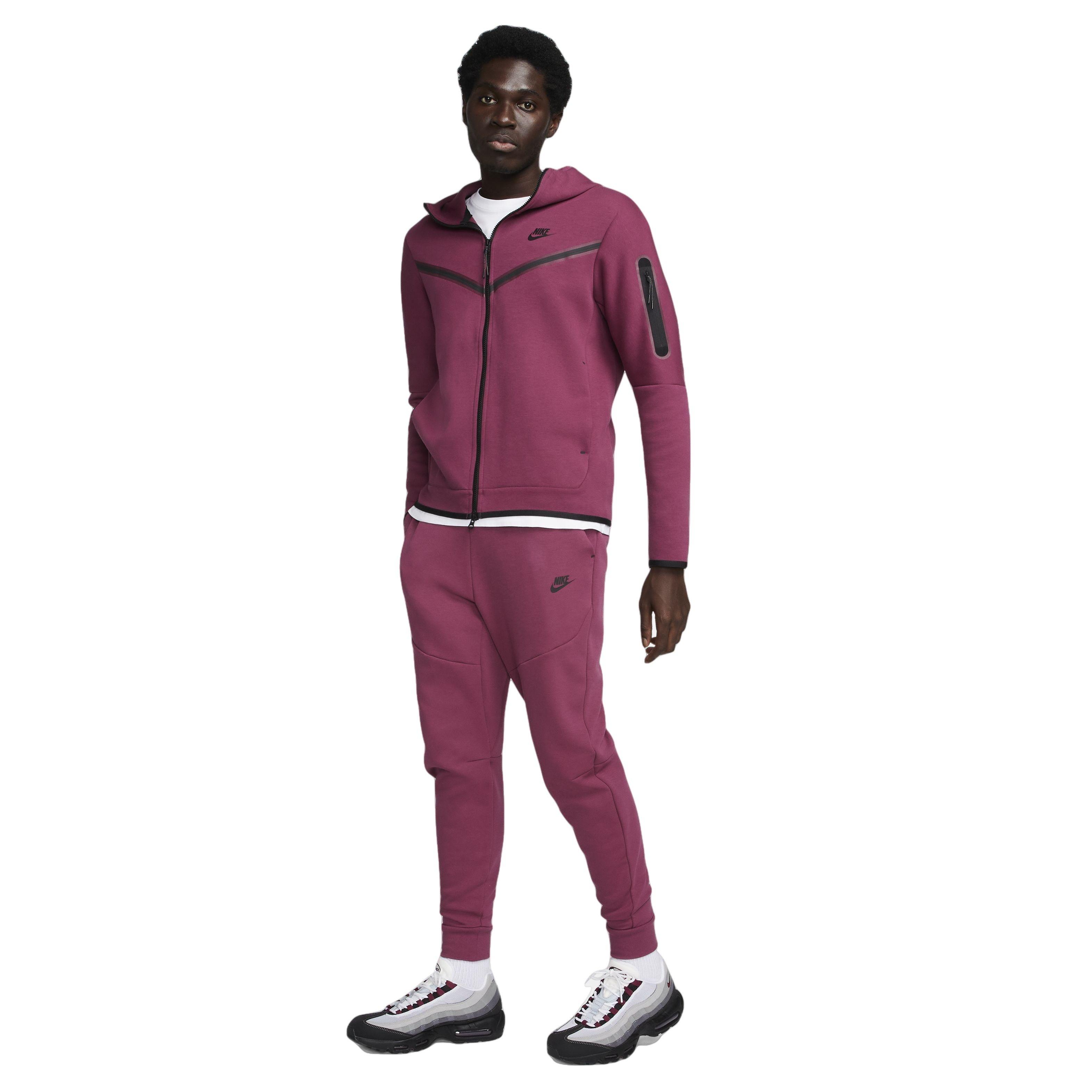 Mens burgundy nike tracksuit online