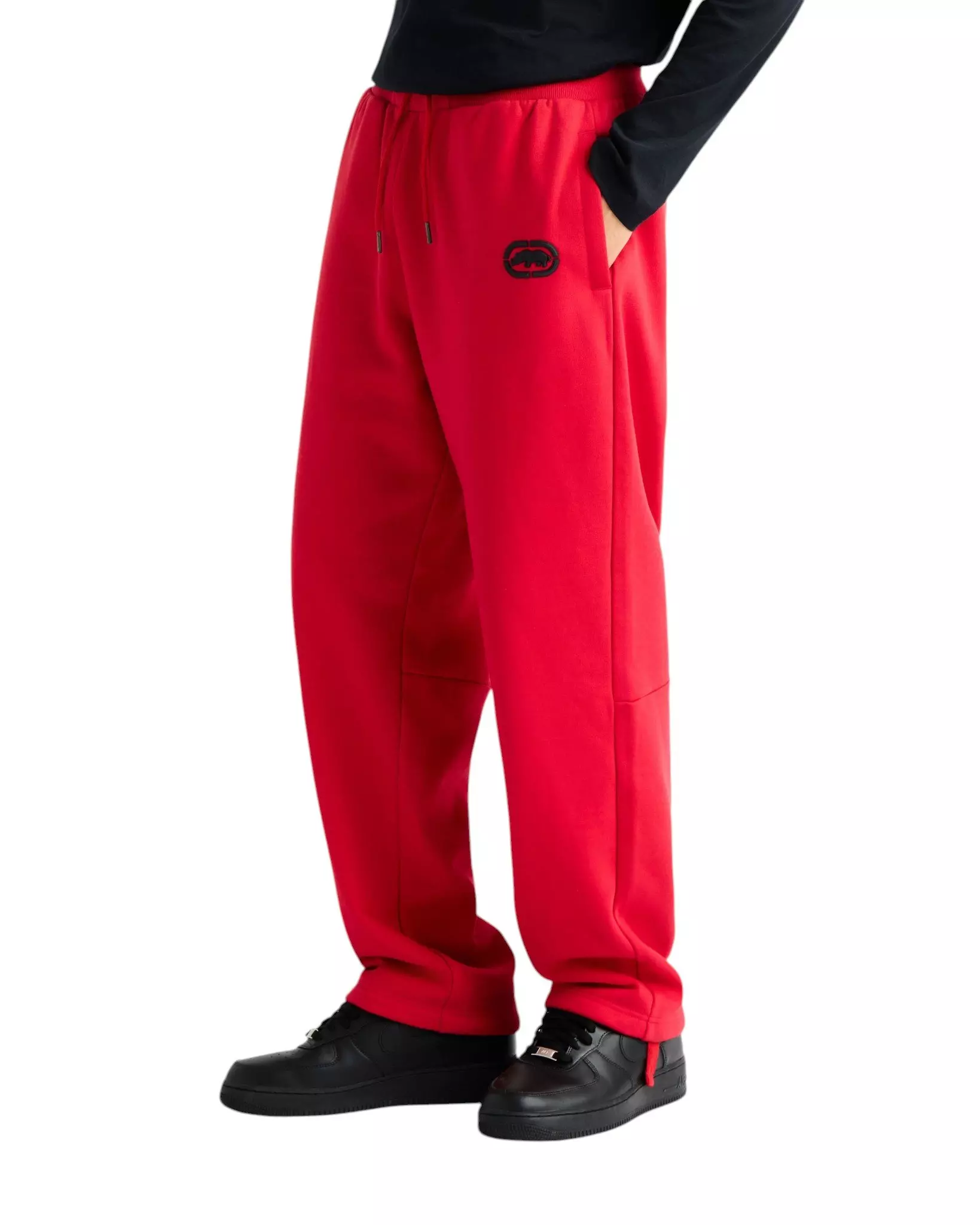 ecko unltd. Men's Classic Wide Leg Sweatpants - Red - RED