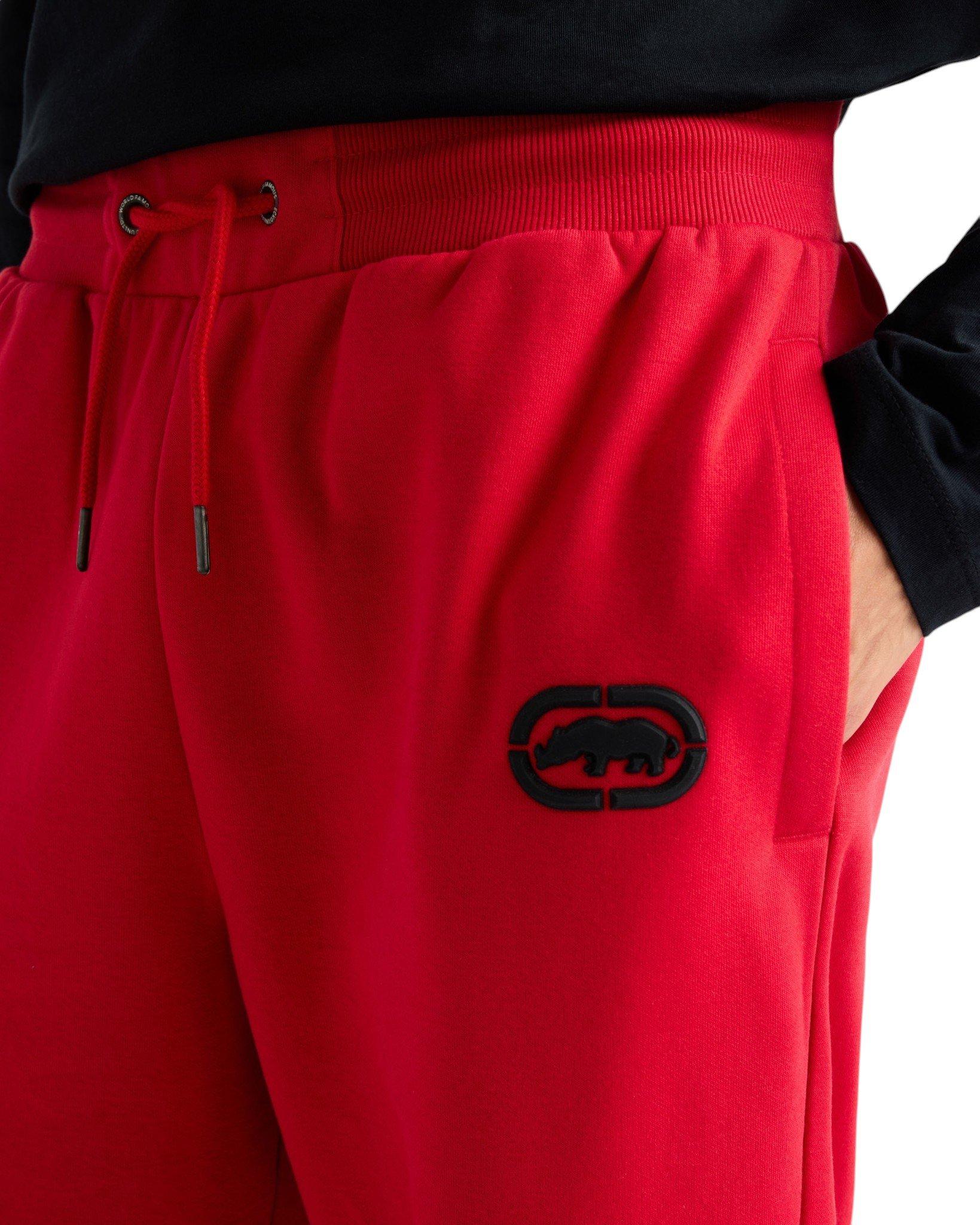 ecko unltd. Men's Classic Wide Leg Sweatpants - Red - RED