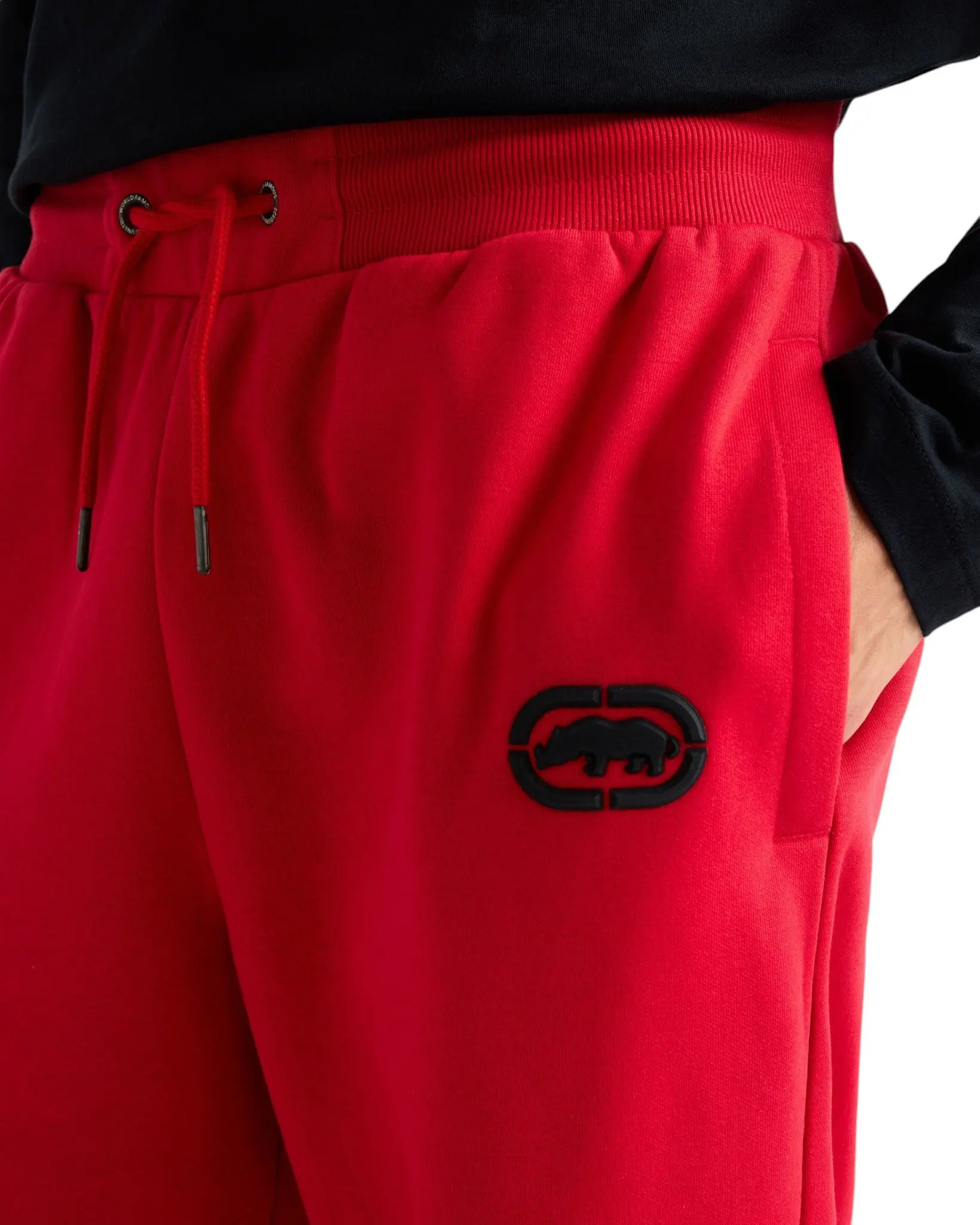 ecko unltd. Men's Classic Wide Leg Sweatpants - Red - RED
