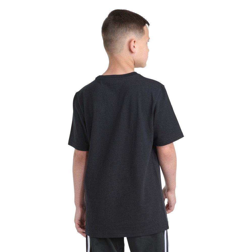 adidas Originals Short Sleeve Logo Crackle Big Kids' Black Tee