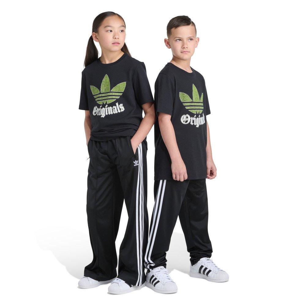 adidas Originals Short Sleeve Logo Crackle Big Kids' Black Tee