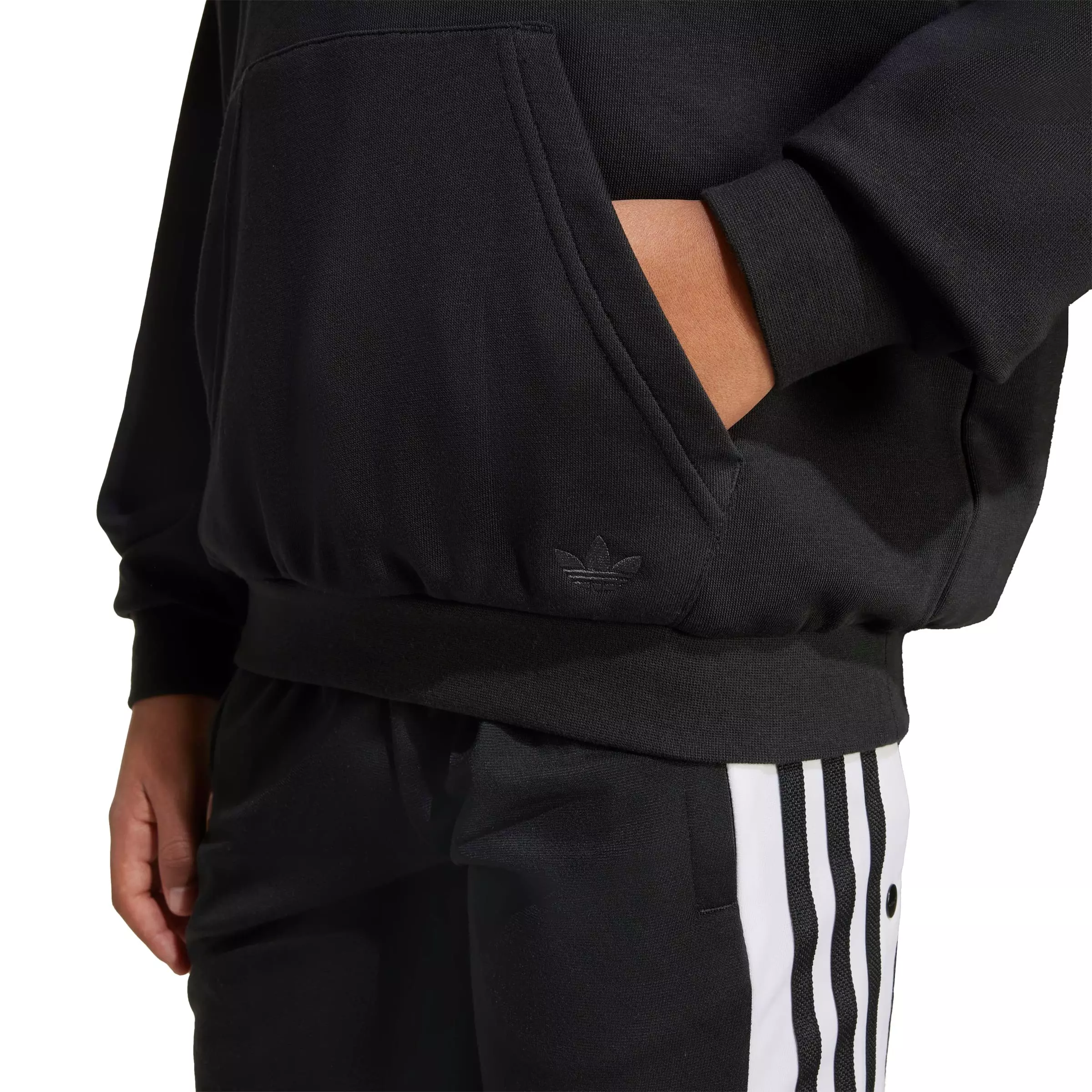 adidas Originals Big Kids' Skeleton Hoodie -Black - BLACK
