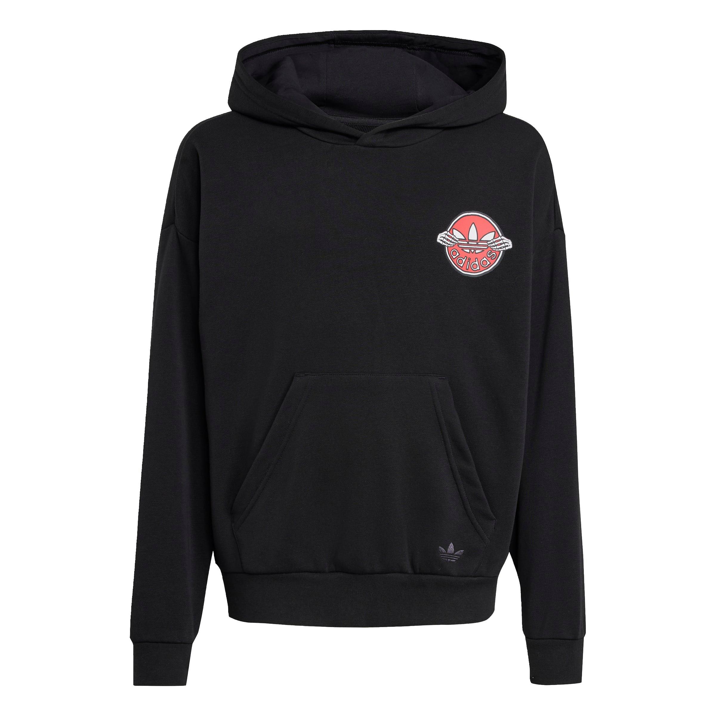 adidas Originals Big Kids' Black Skeleton Hoodie