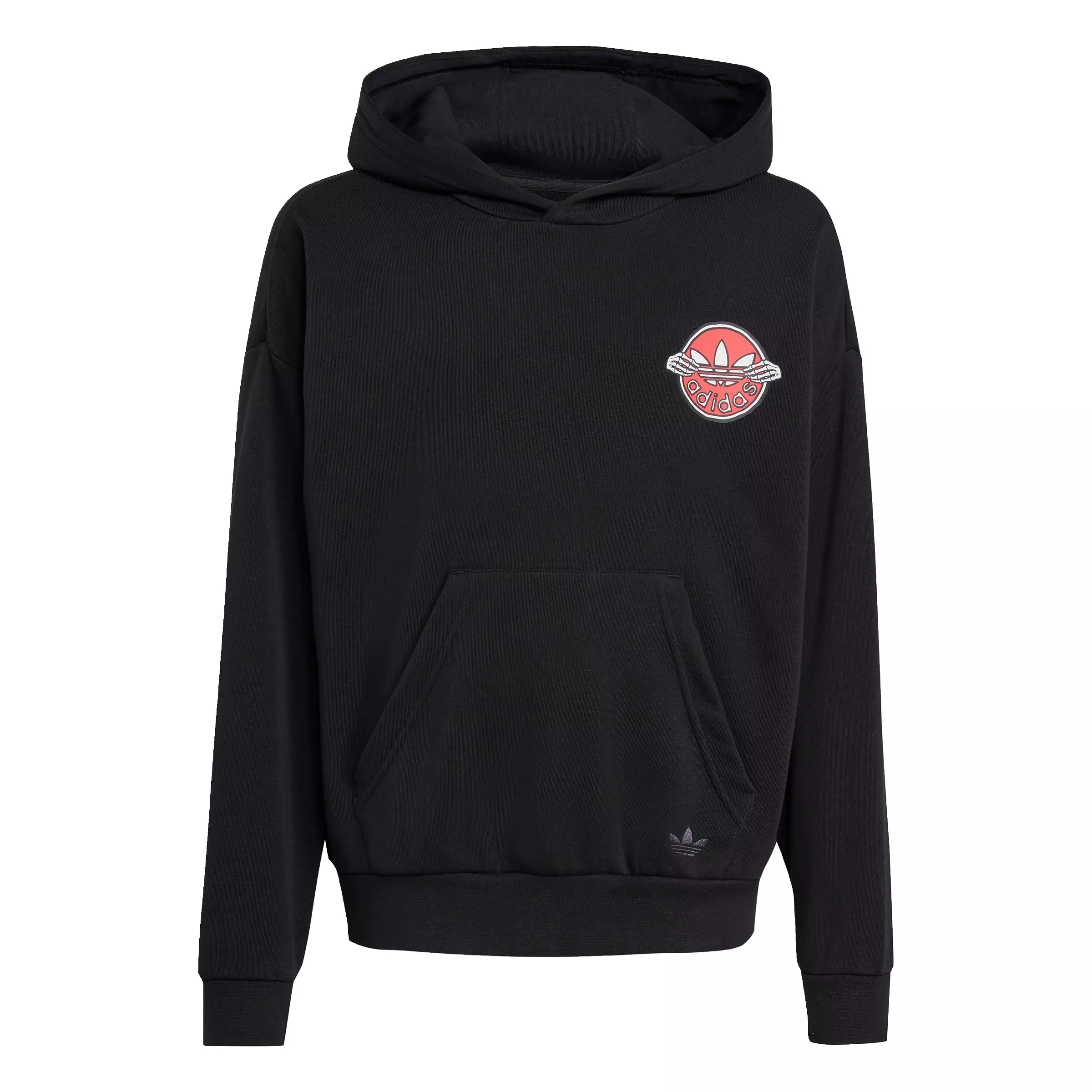 adidas Originals Big Kids' Skeleton Hoodie -Black - BLACK
