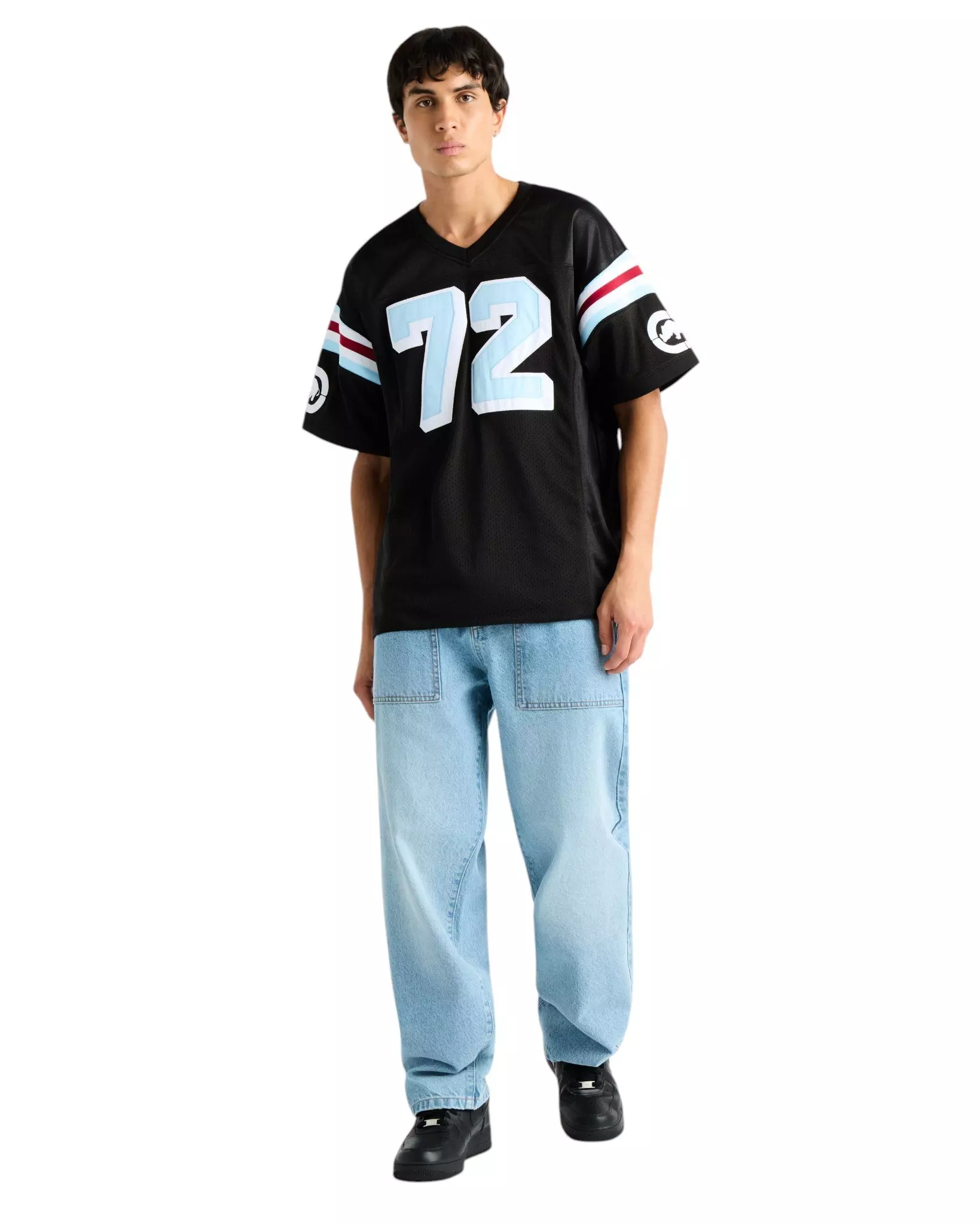 ecko unltd. Men's Lennox Short Sleeve Knit Jersey - Black - BLACK