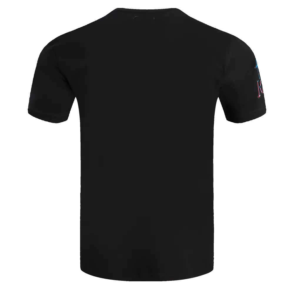 Pro Standard Men's MLB Miami Marlins Old English Tee -Black - BLACK
