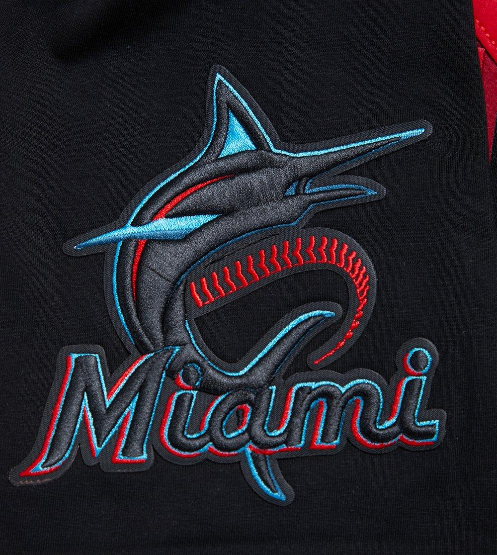 Pro Standard Men's MLB Miami Marlins Old English Tee -Black - BLACK Thumbnail View 6