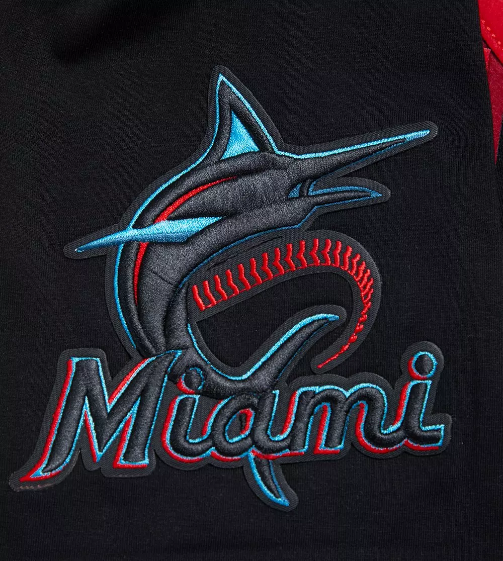 Pro Standard Men's MLB Miami Marlins Old English Tee -Black - BLACK
