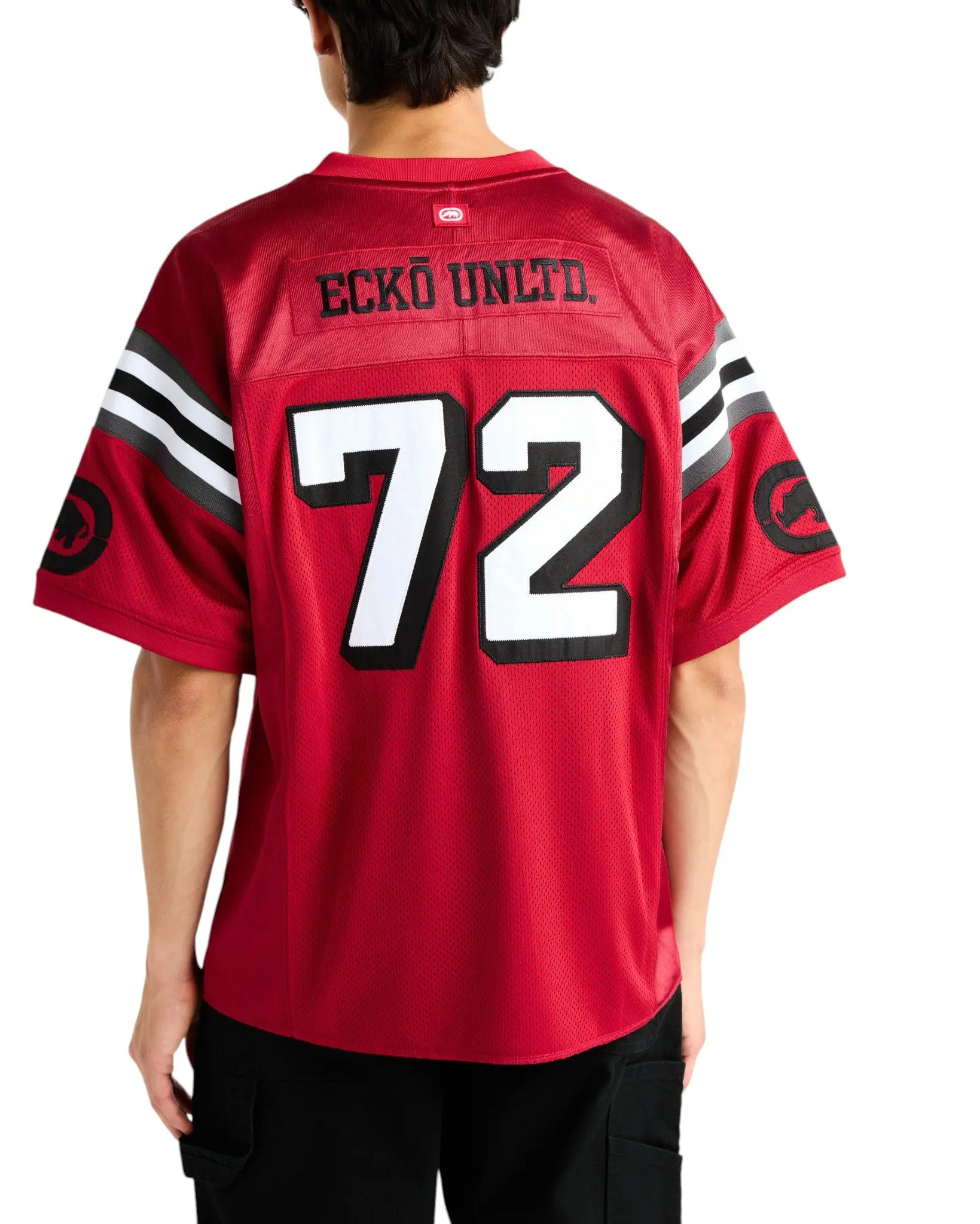 ecko unltd. Men's Lennox Short Sleeve Knit Jersey - Red - RED