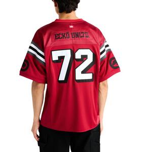 ecko unltd. Men's Lennox Short Sleeve Knit Jersey - Red - RED