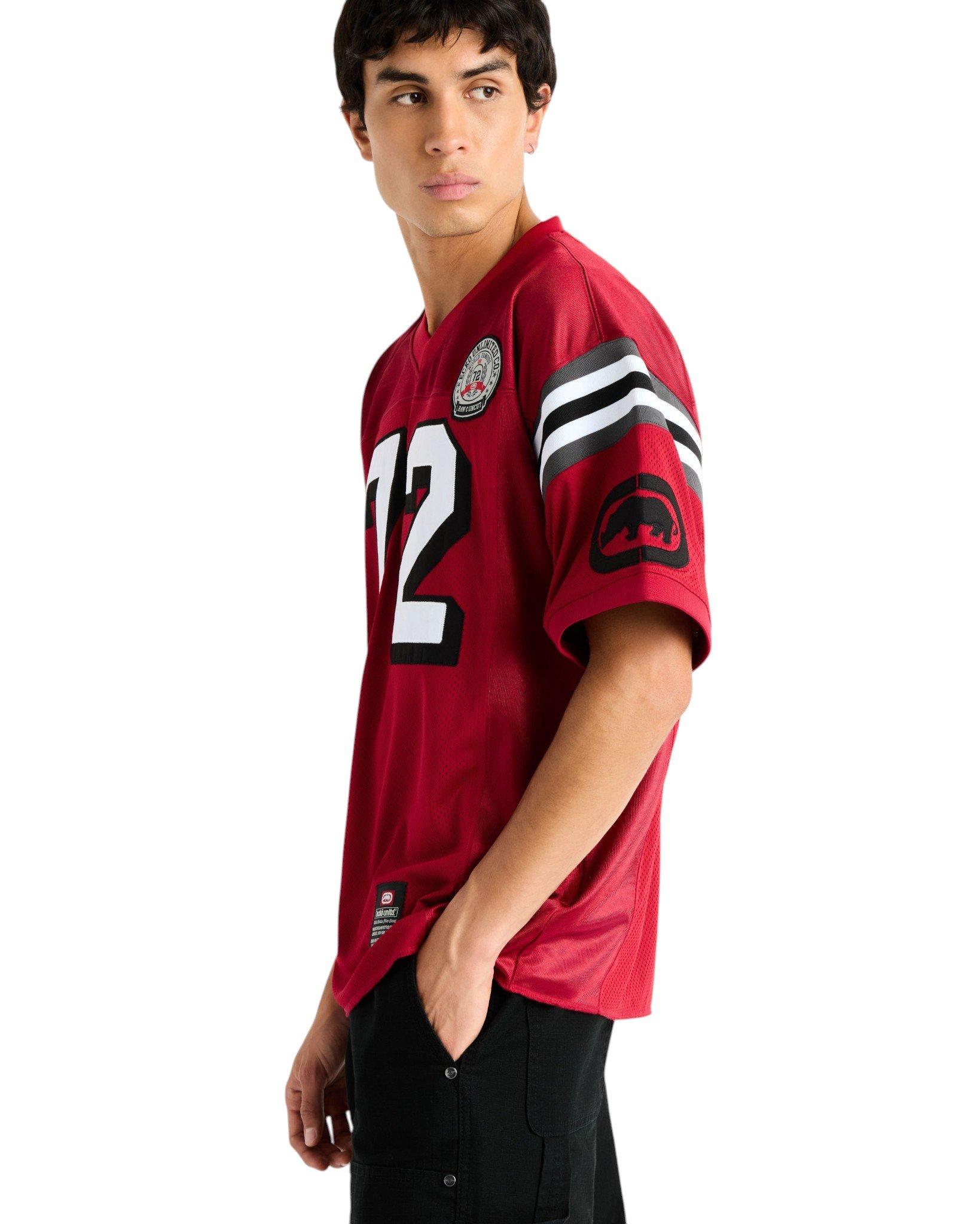 ecko unltd. Men's Lennox Short Sleeve Knit Jersey - Red - RED