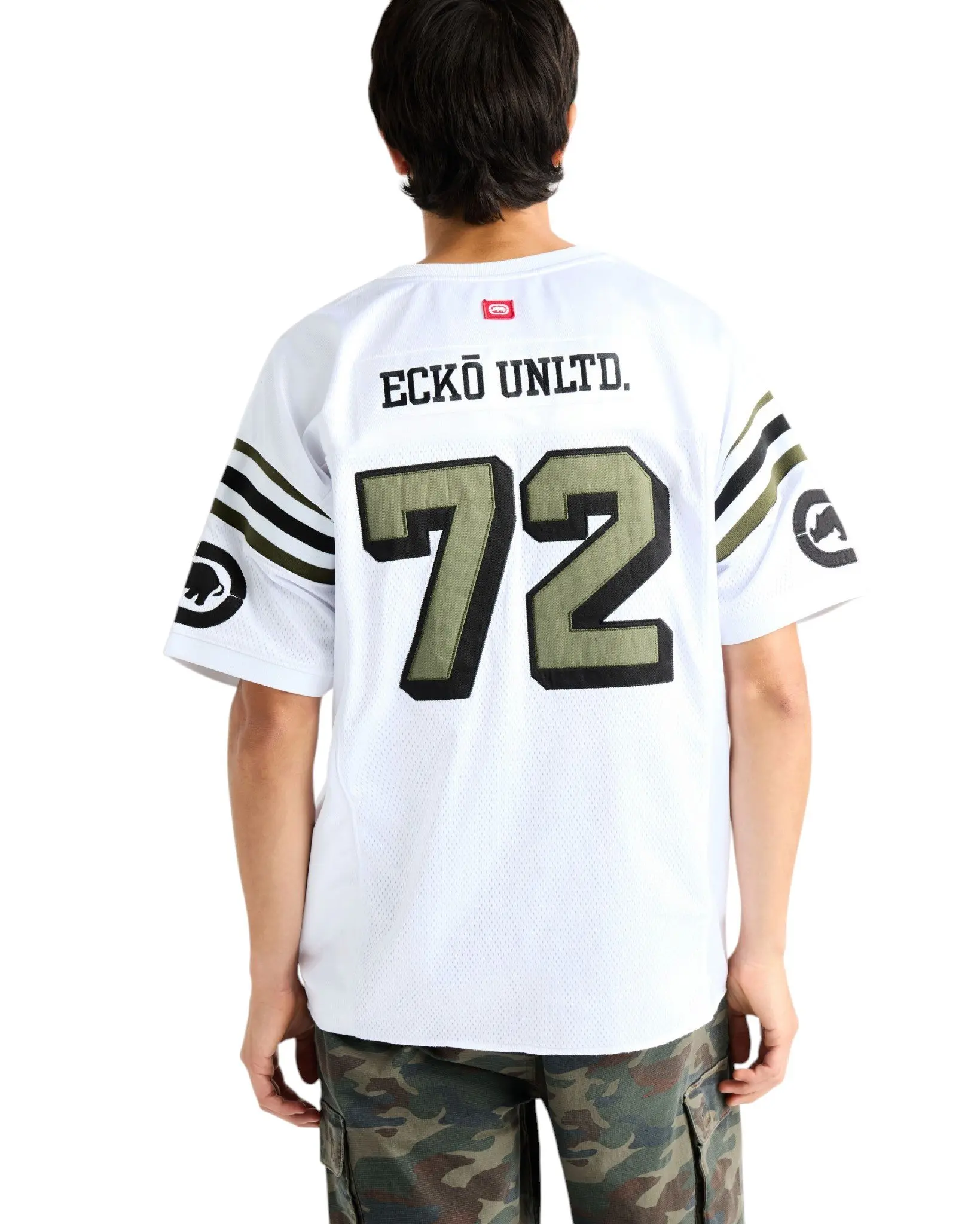 ecko unltd. Men's Lennox Short Sleeve Knit Jersey - White - WHITE