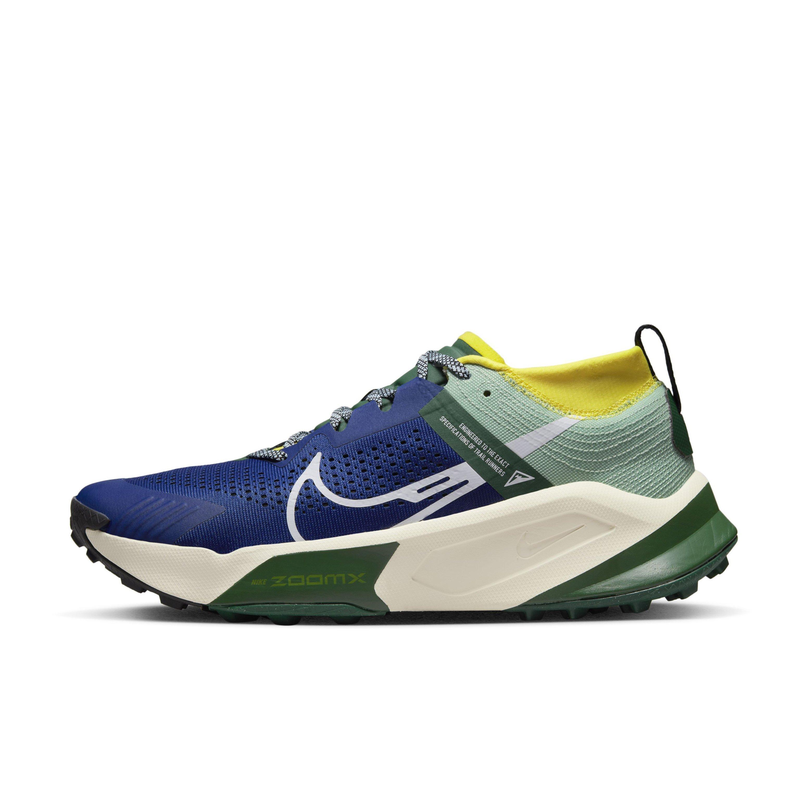 Nike Zegama "Deep Royal Blue/White/Yellow Strike" Men's Trail Running Shoe - BLUE Thumbnail View 2