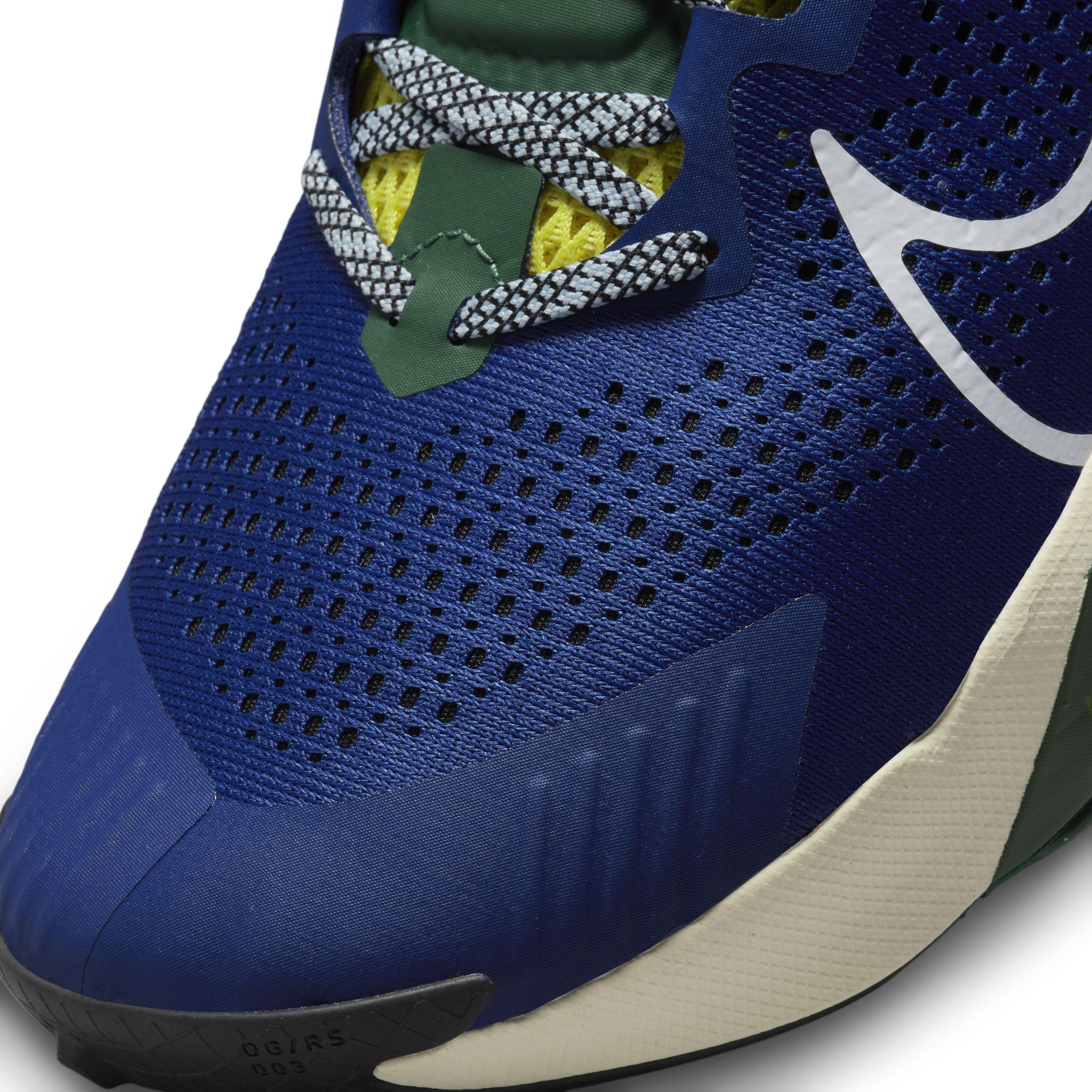 Nike Zegama "Deep Royal Blue/White/Yellow Strike" Men's Trail Running Shoe - BLUE Thumbnail View 7