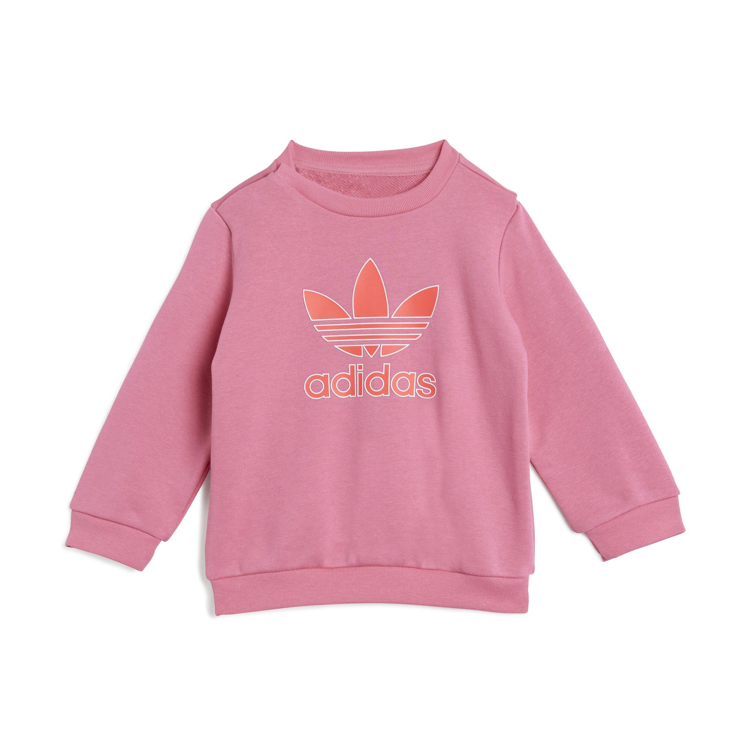 adidas Originals Trefoil Infants' Pink Crew Set