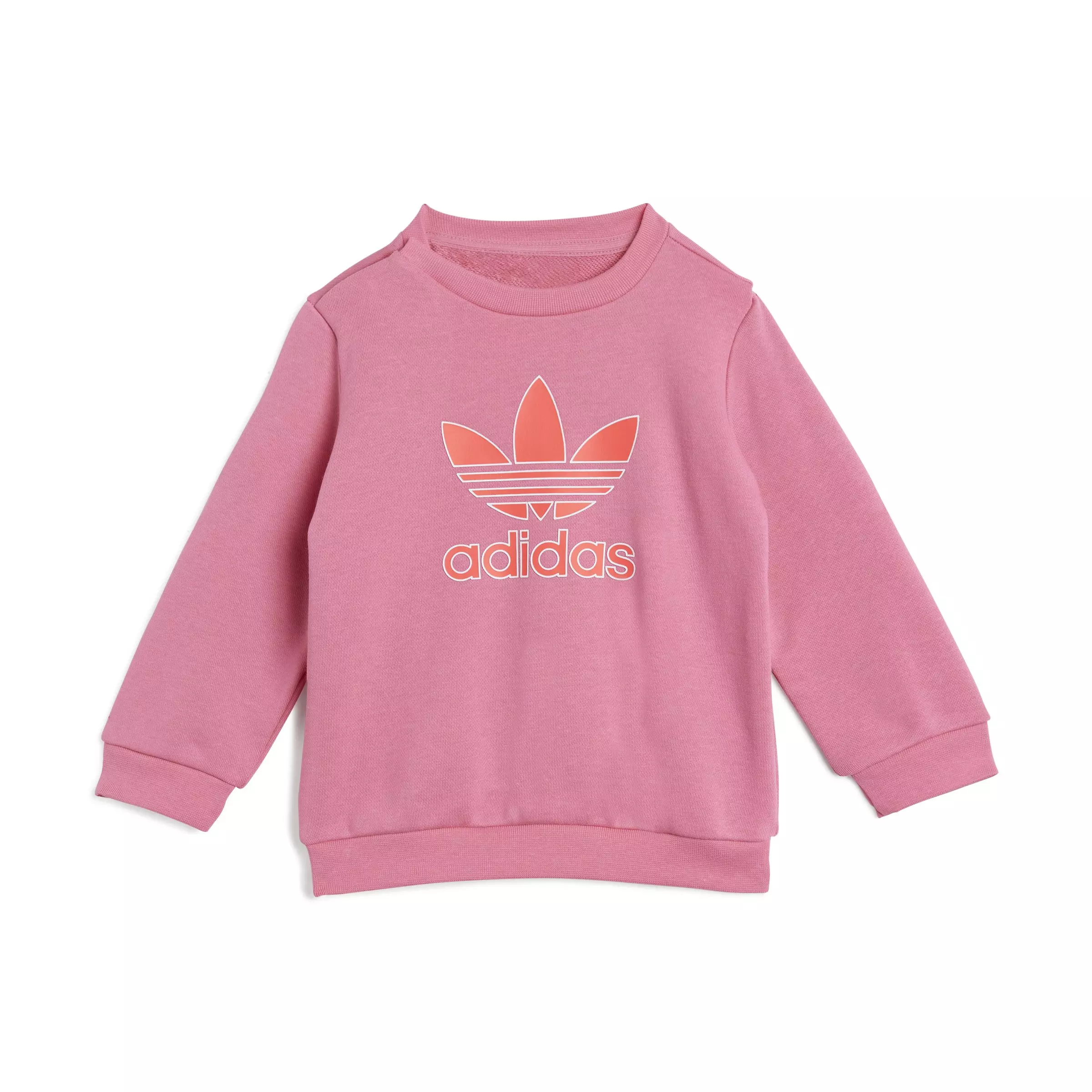 adidas Originals Infants' Trefoil Crew Set -Pink - PINK