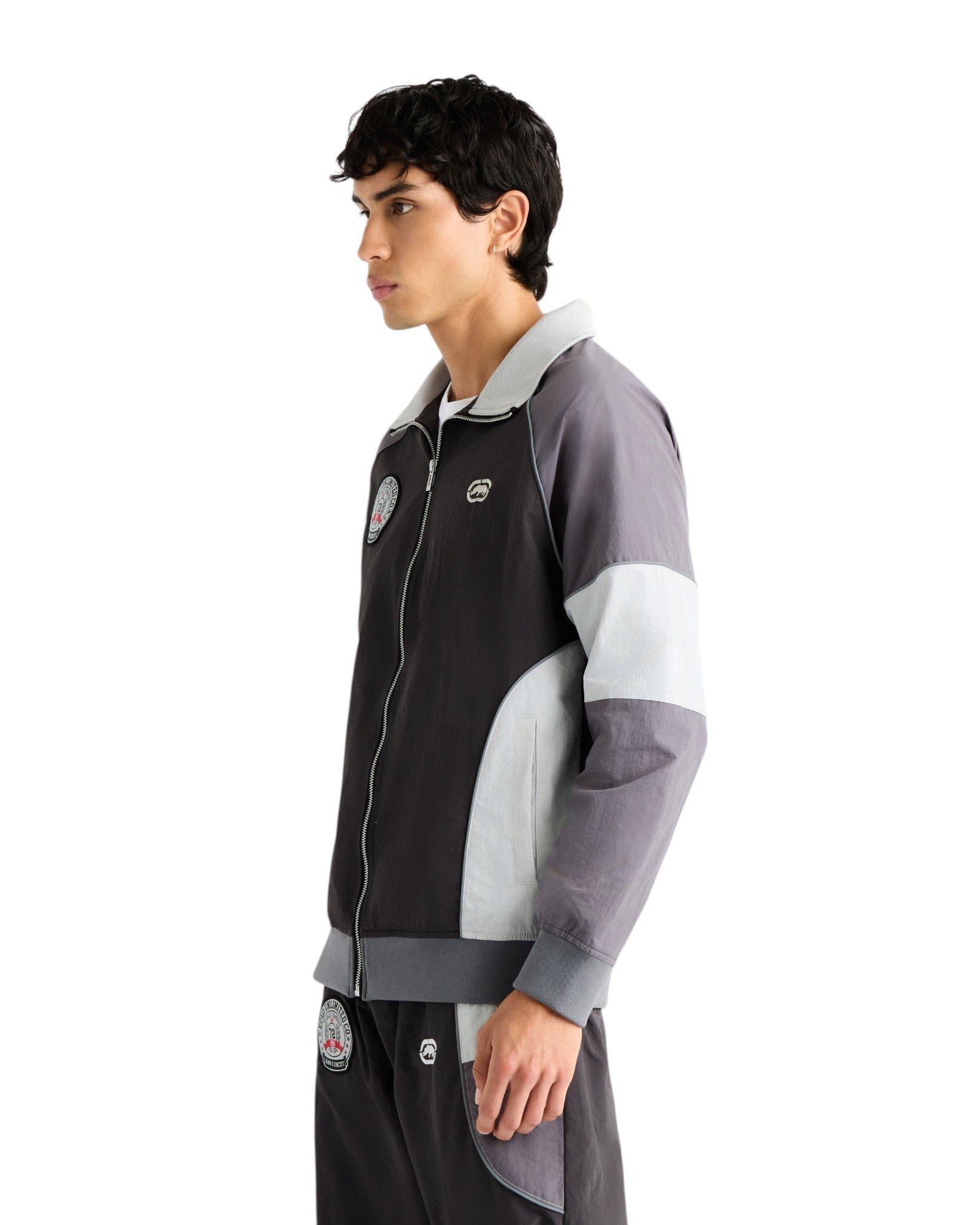 ecko unltd. Men's Desmo Track Jacket - Charcoal - CHARCOAL