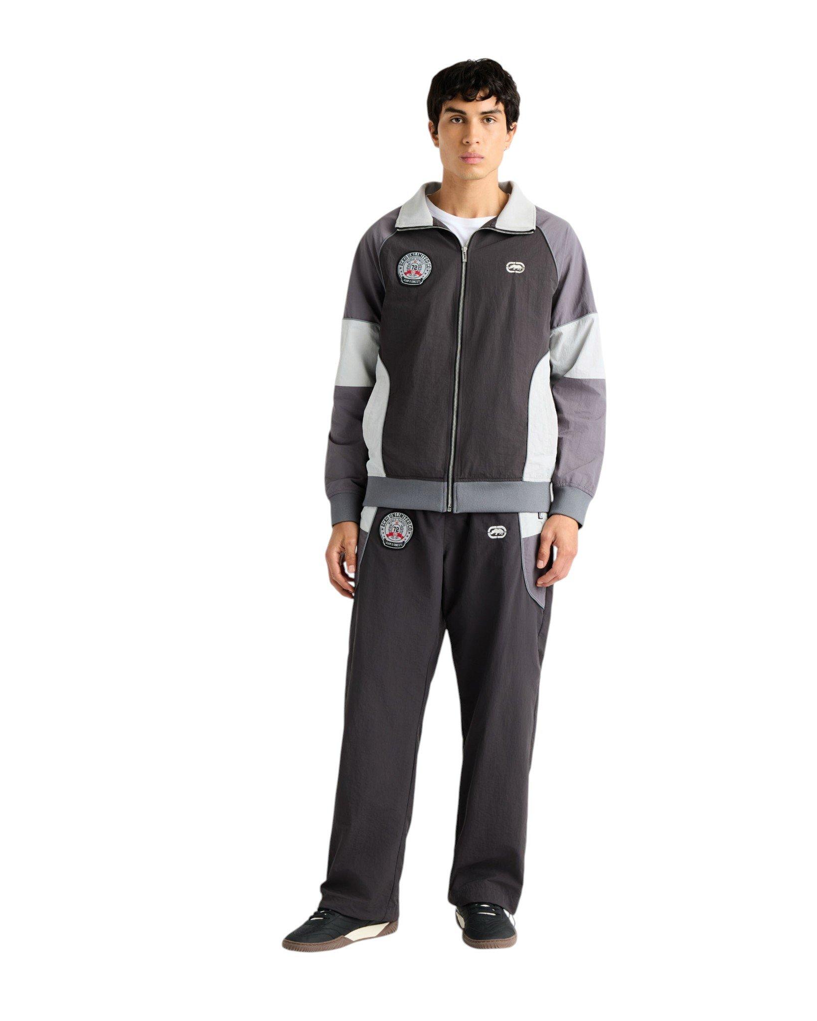 ecko unltd. Men's Desmo Track Jacket - Charcoal - CHARCOAL